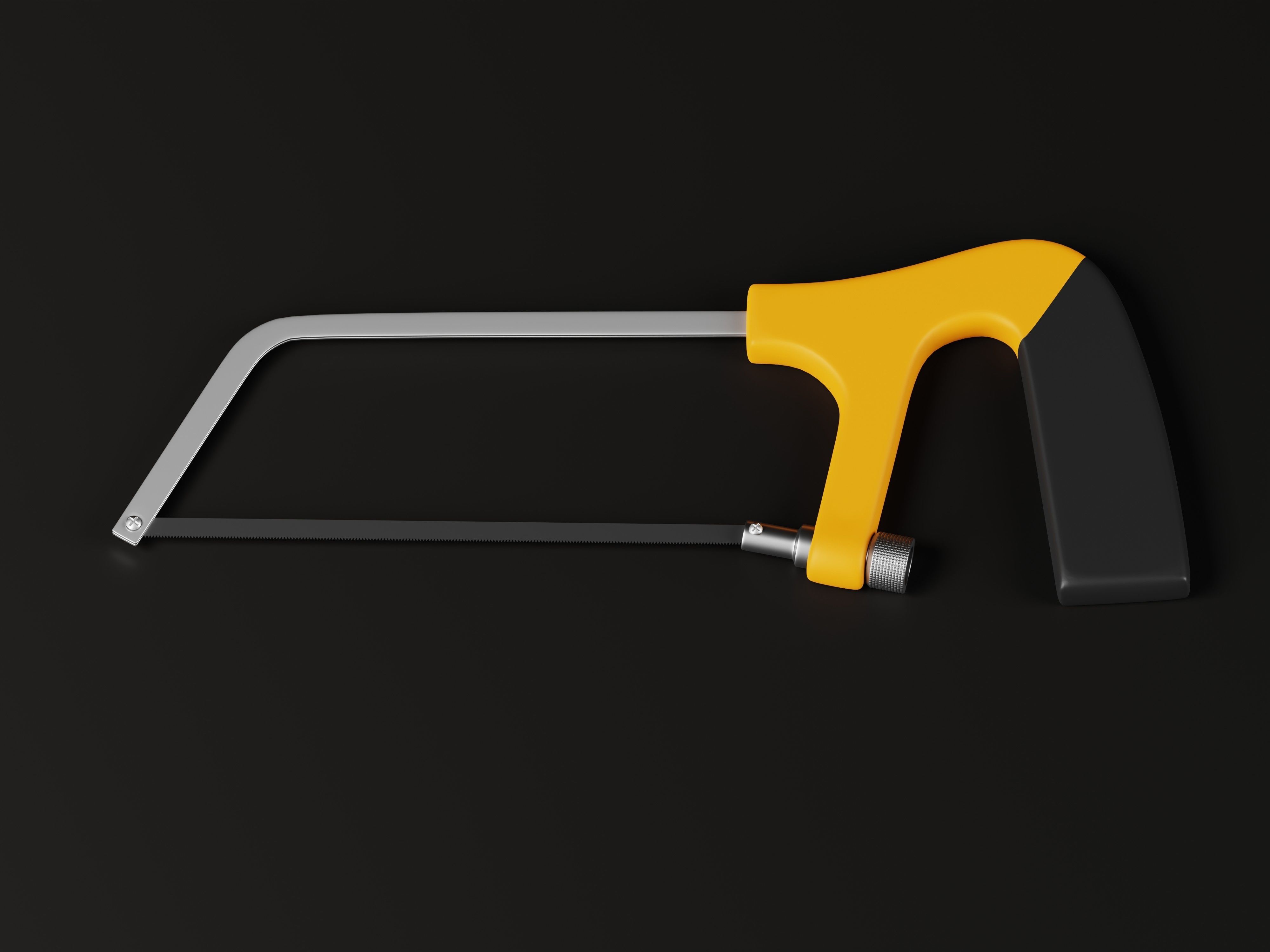 Hand Hacksaw 3D Model Low-poly 3D model_3