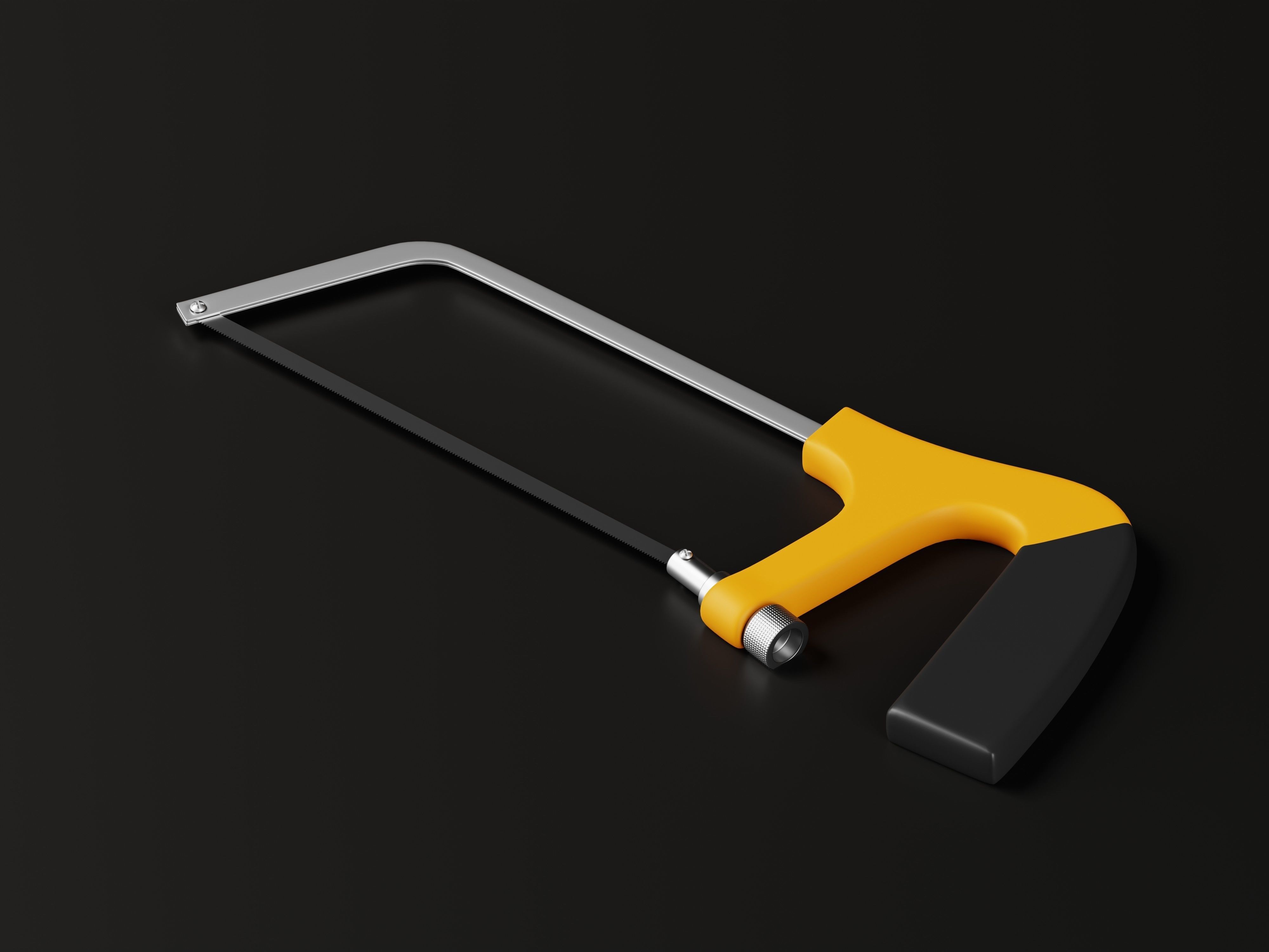 Hand Hacksaw 3D Model Low-poly 3D model_4