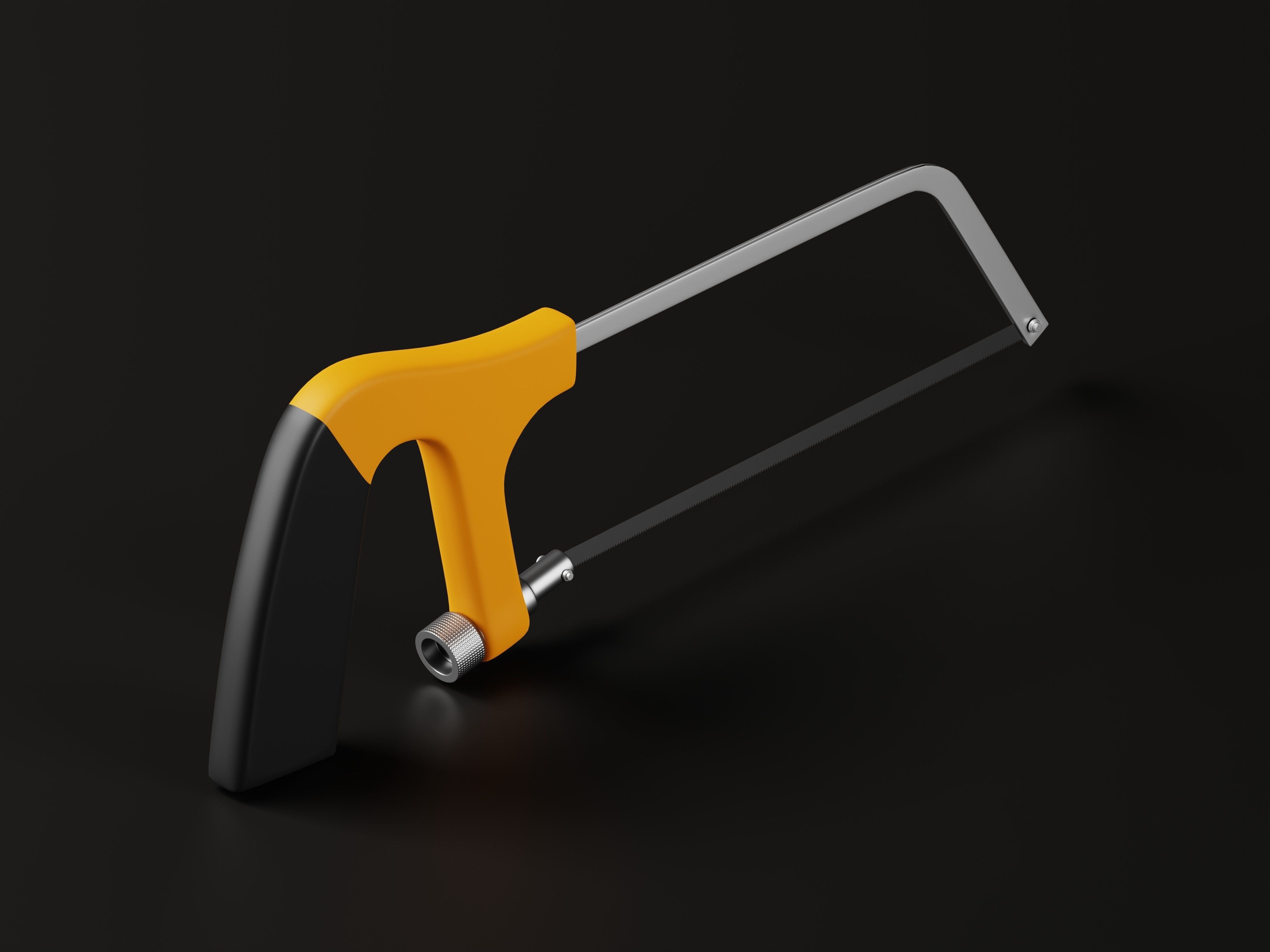 Hand Hacksaw 3D Model Low-poly 3D model_7