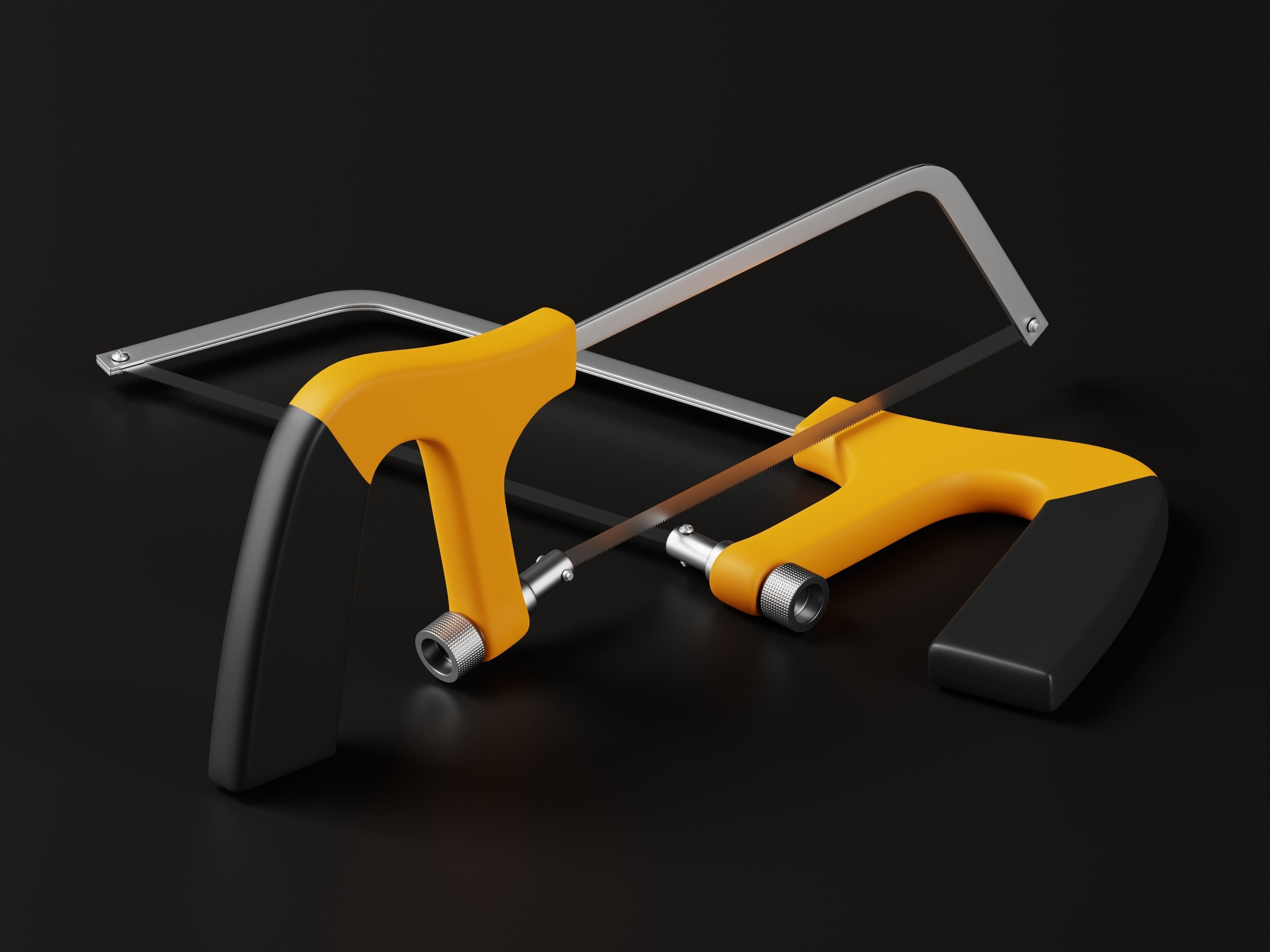 Hand Hacksaw 3D Model Low-poly 3D model_9