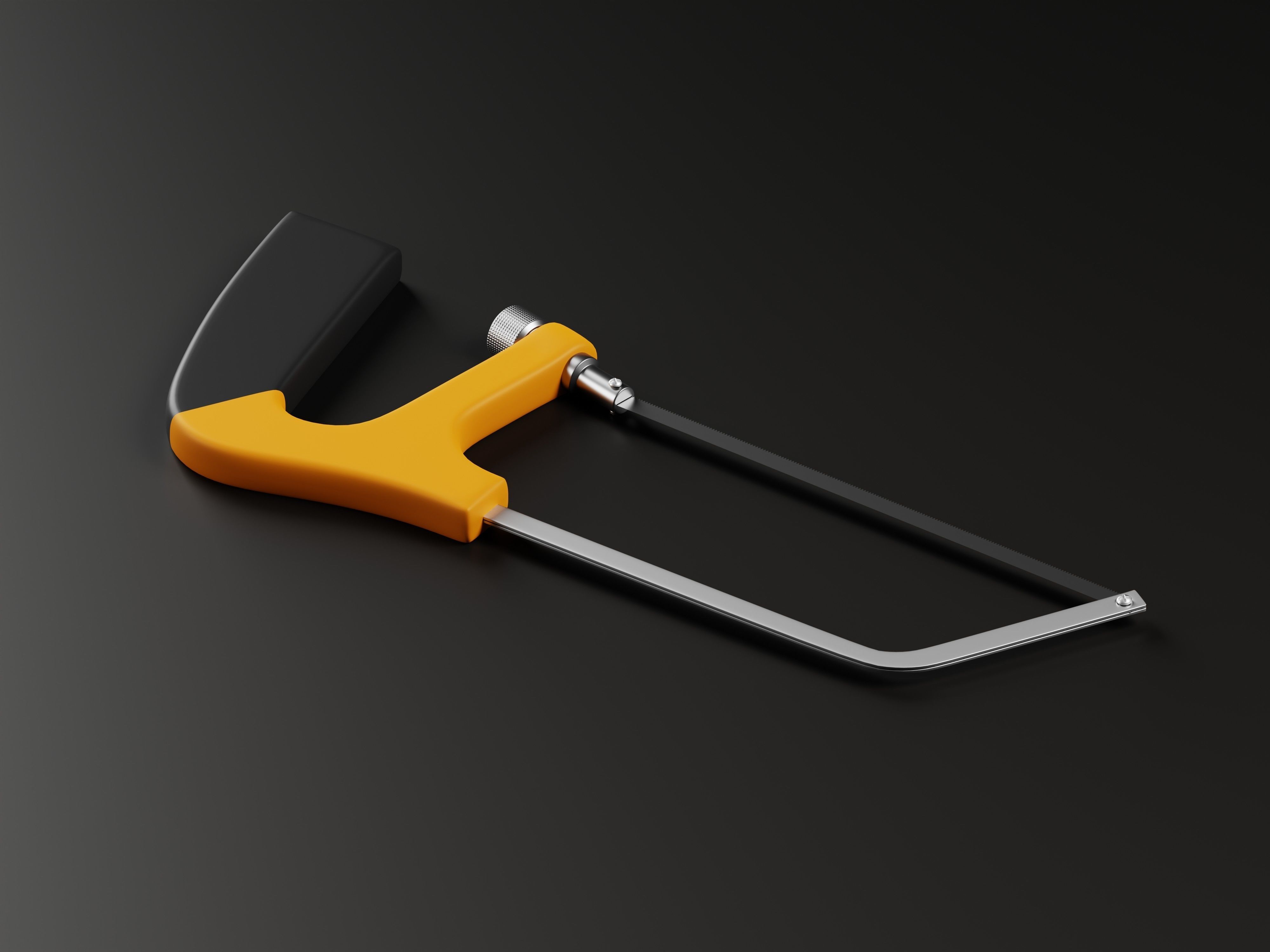 Hand Hacksaw 3D Model Low-poly 3D model_6