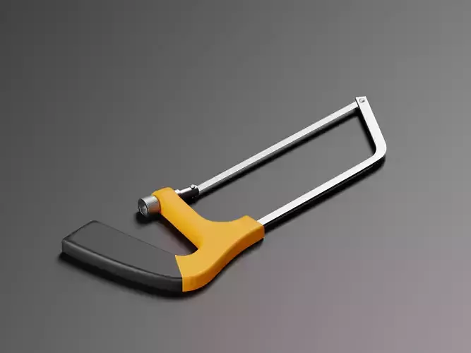 Hand Hacksaw 3D Model