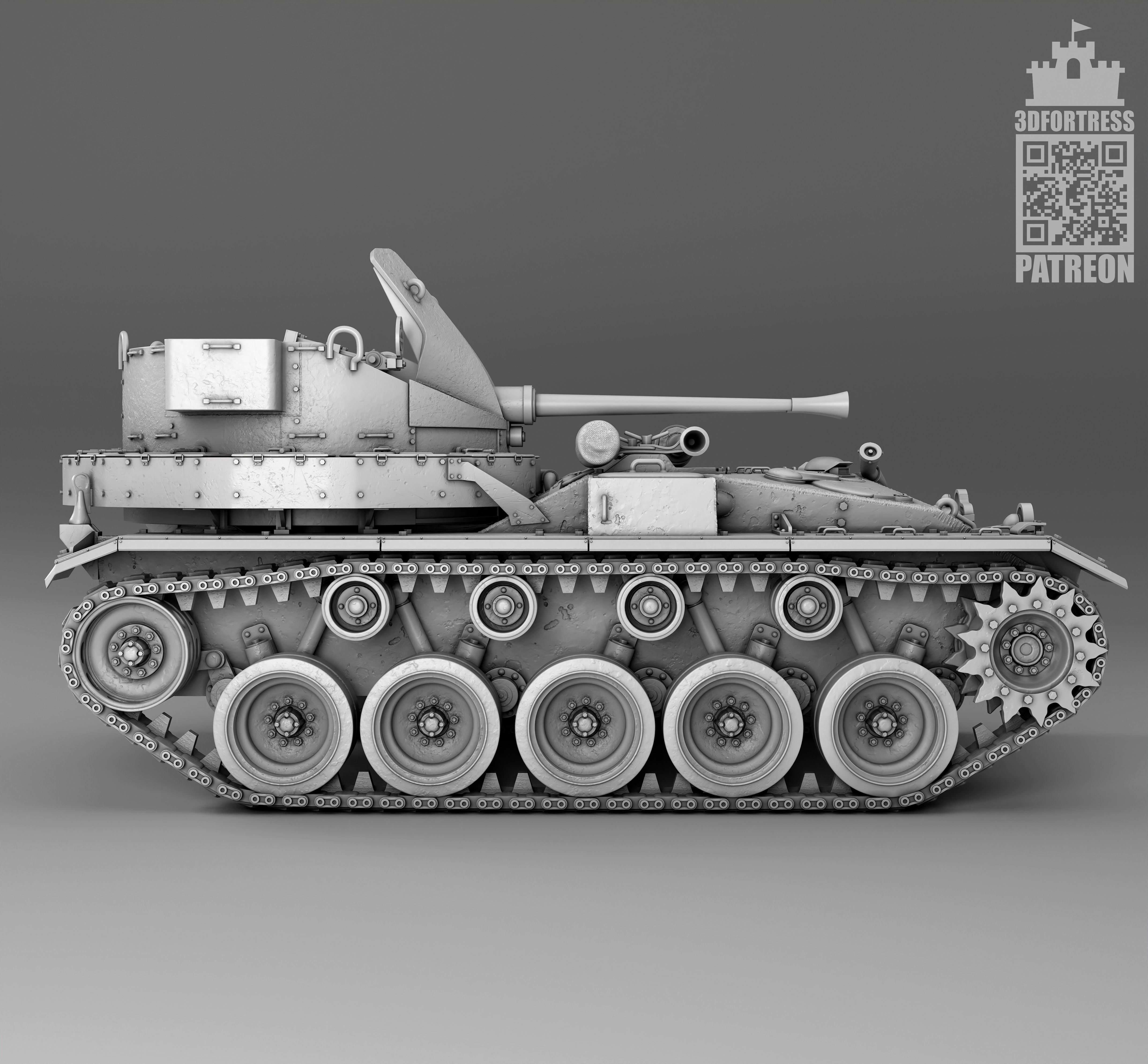 M19A1 3D print model_2