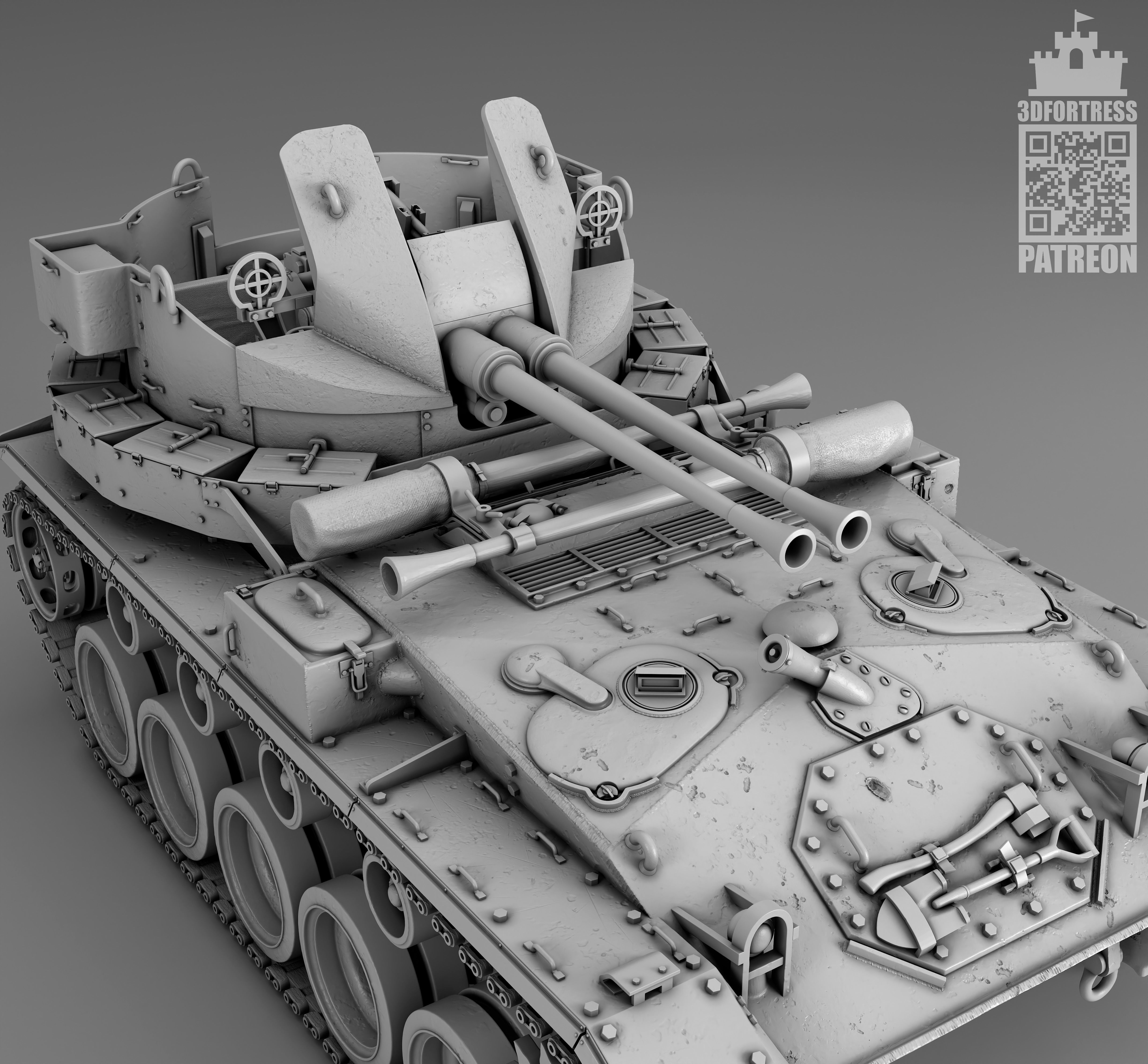 M19A1 3D print model_4