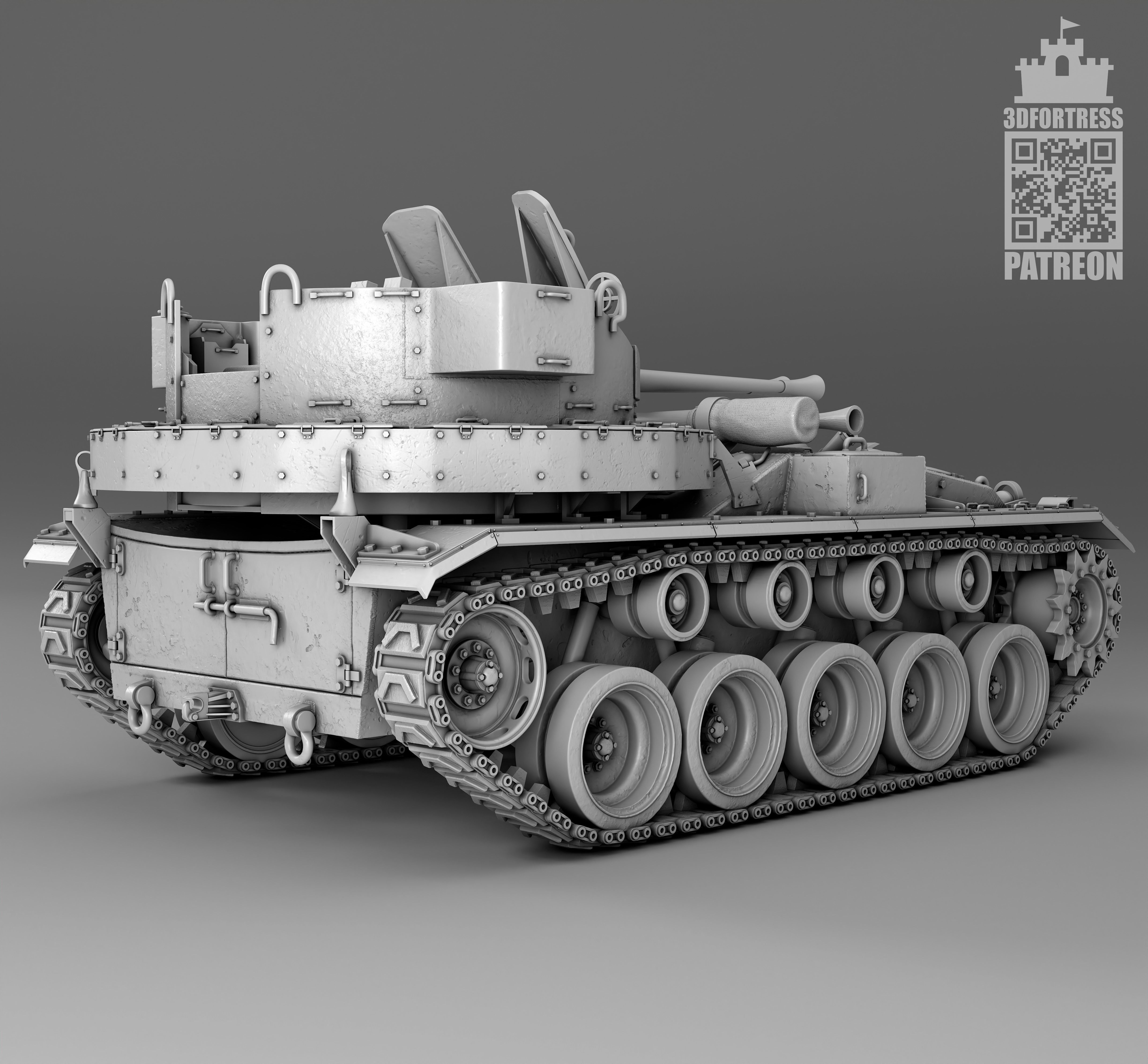 M19A1 3D print model_13