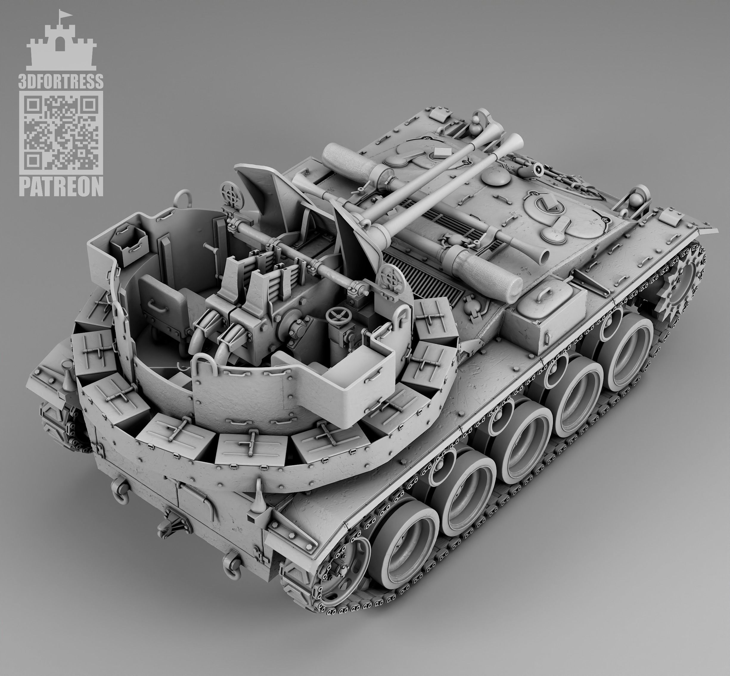 M19A1 3D print model_6