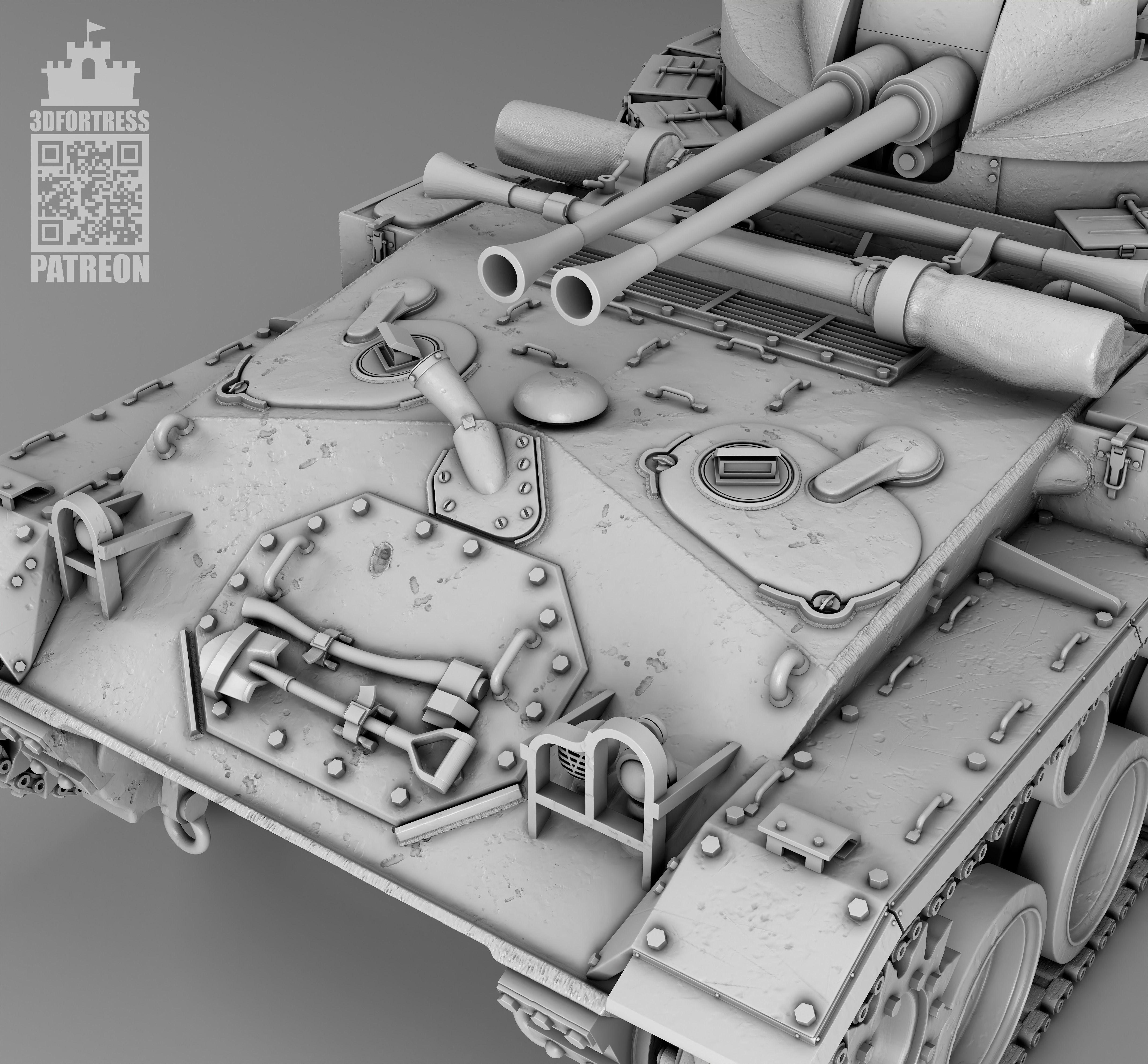 M19A1 3D print model_5