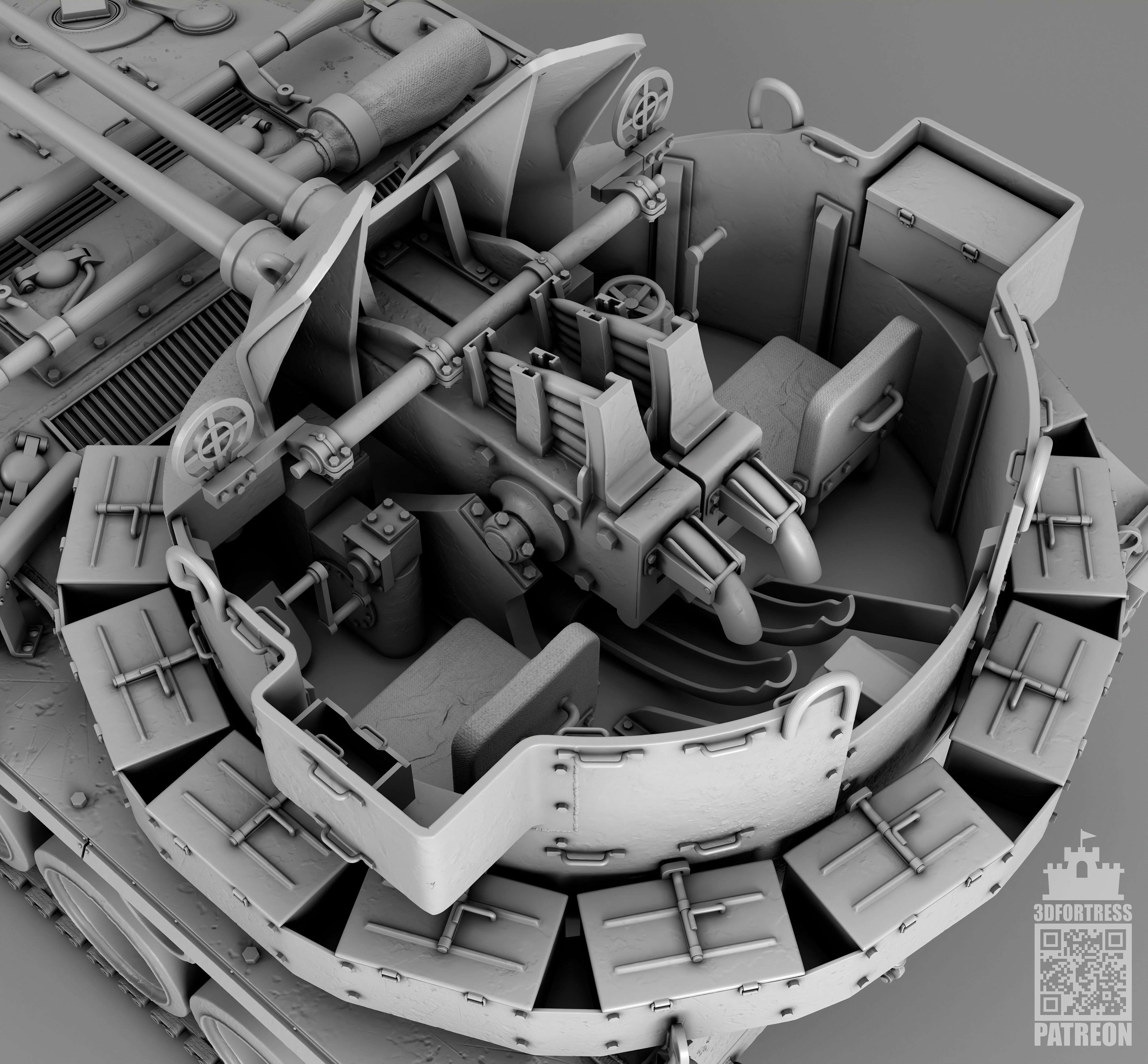 M19A1 3D print model_3