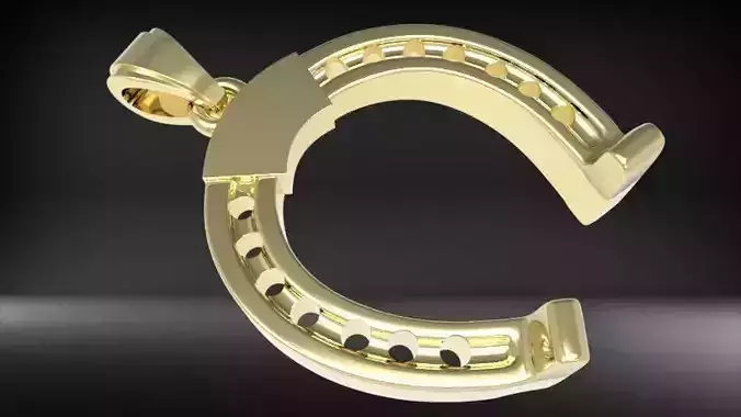 Horse Shoe Necklace Pendant Charm Bracelet Jewelry