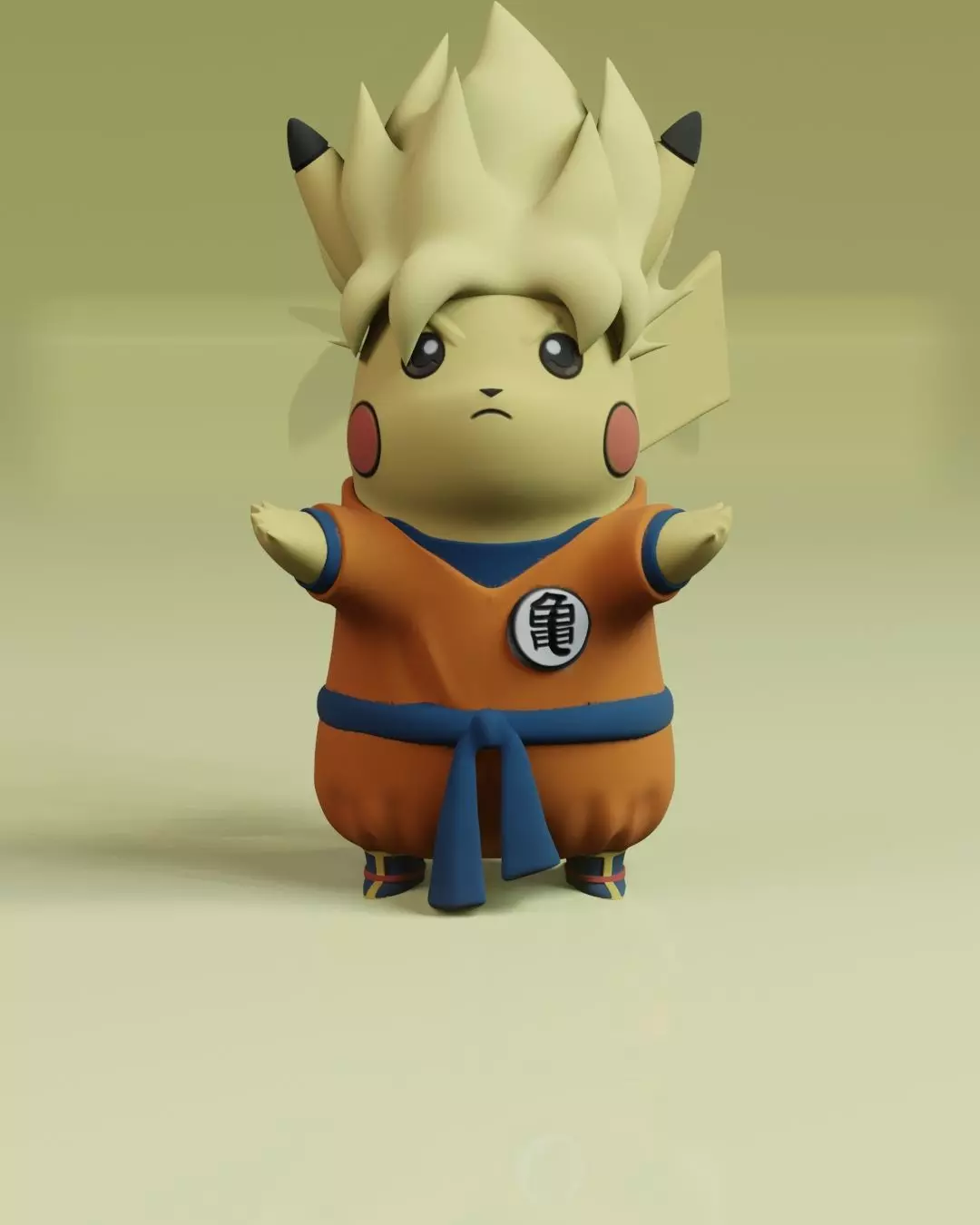 Pikachu saiyajin Free 3D print model