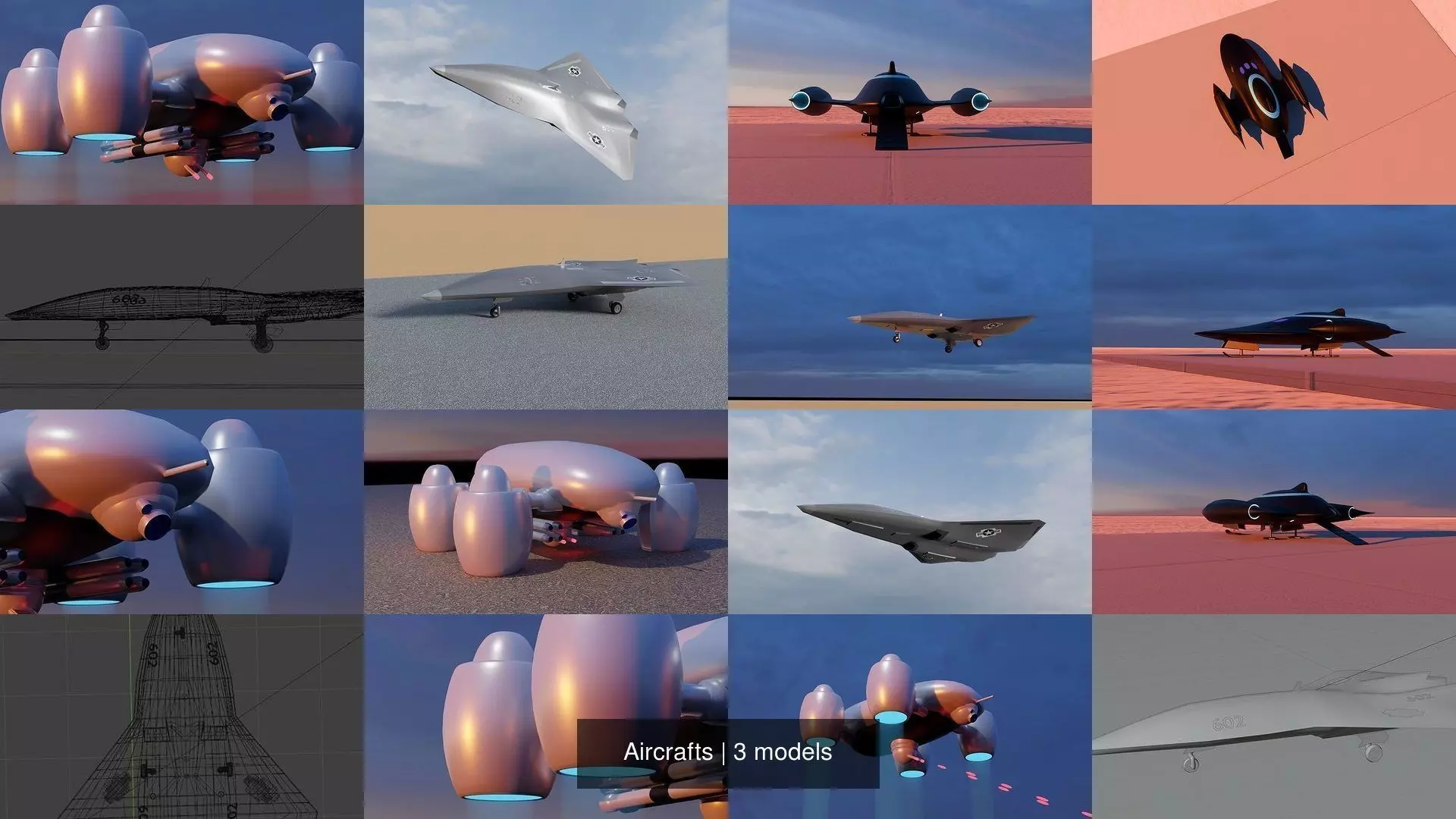 Aircrafts 3D Model Collection_0