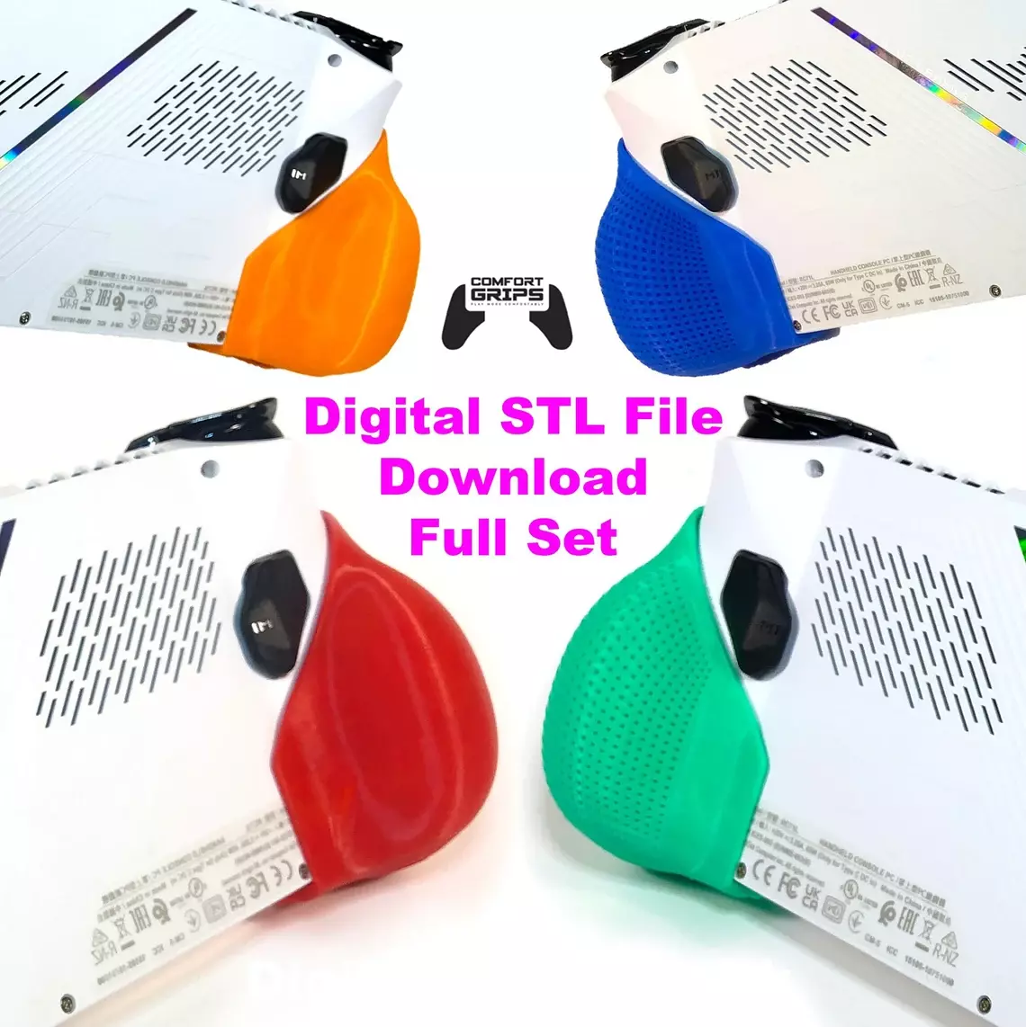 Asus ROG Ally Grip Case Accessories Full Pack 3D print model