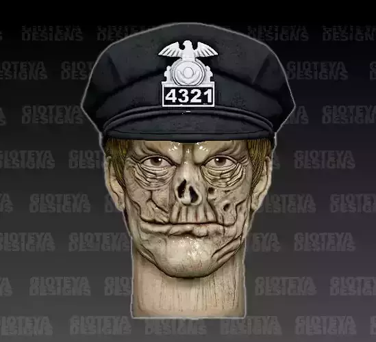 Maniac Cop 1988 Action Figure Head