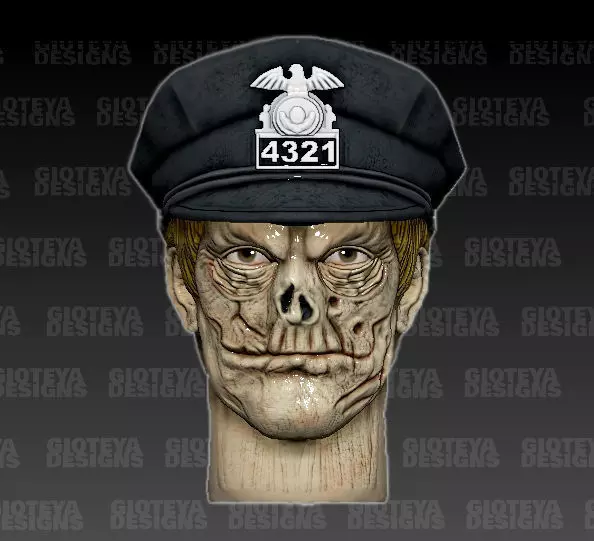 Maniac Cop 1988 Action Figure Head 3D model_0