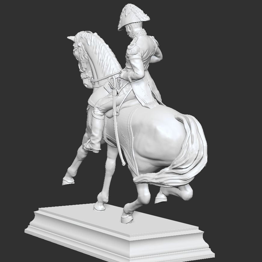 Officer 1st Regiment Chasseurs - Napoleonic 3D print model_5