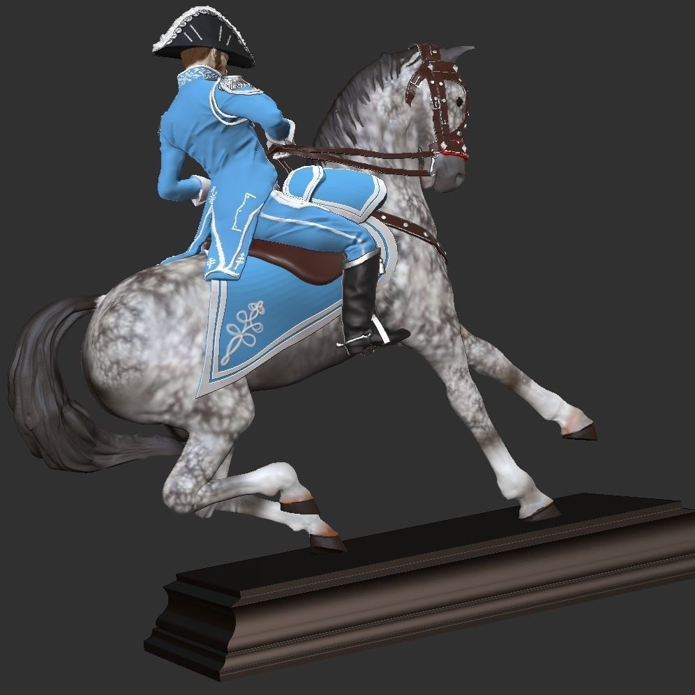 Officer 1st Regiment Chasseurs - Napoleonic 3D print model_2