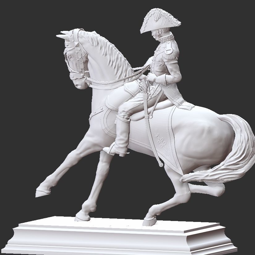 Officer 1st Regiment Chasseurs - Napoleonic 3D print model_3