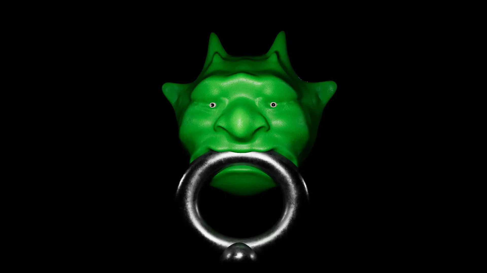 Gnome Head Knocker 3D model_0