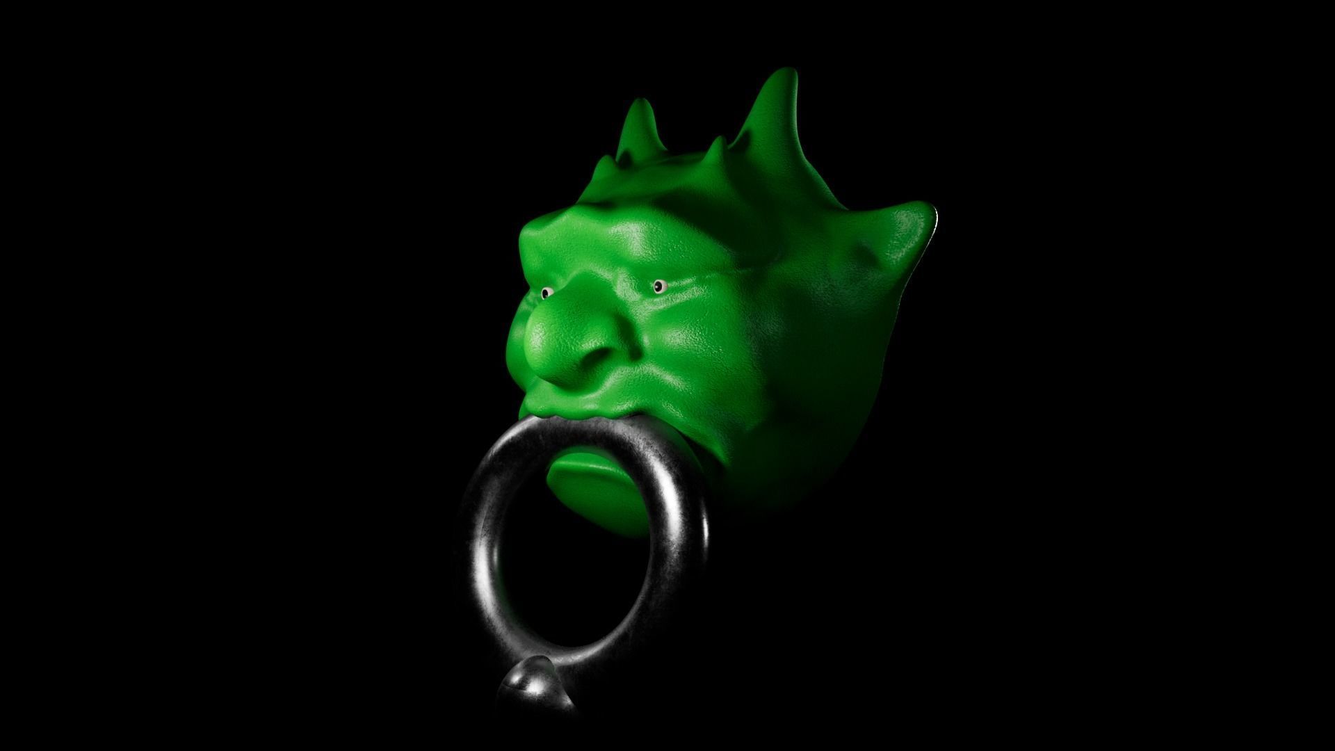 Gnome Head Knocker 3D model_1