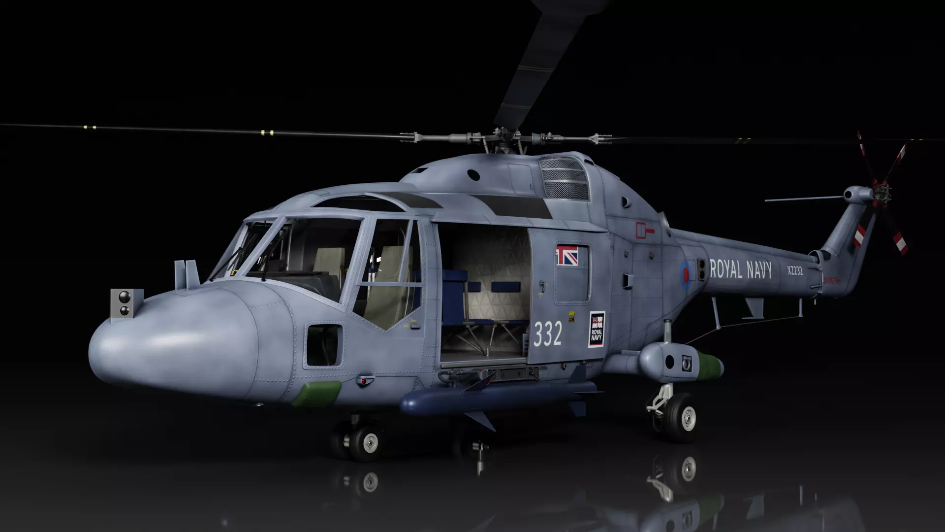 Westland Lynx HAS2 3D model_0