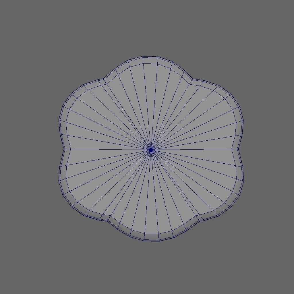 Geometric Rose - Abstract Low Poly 3D print model_4