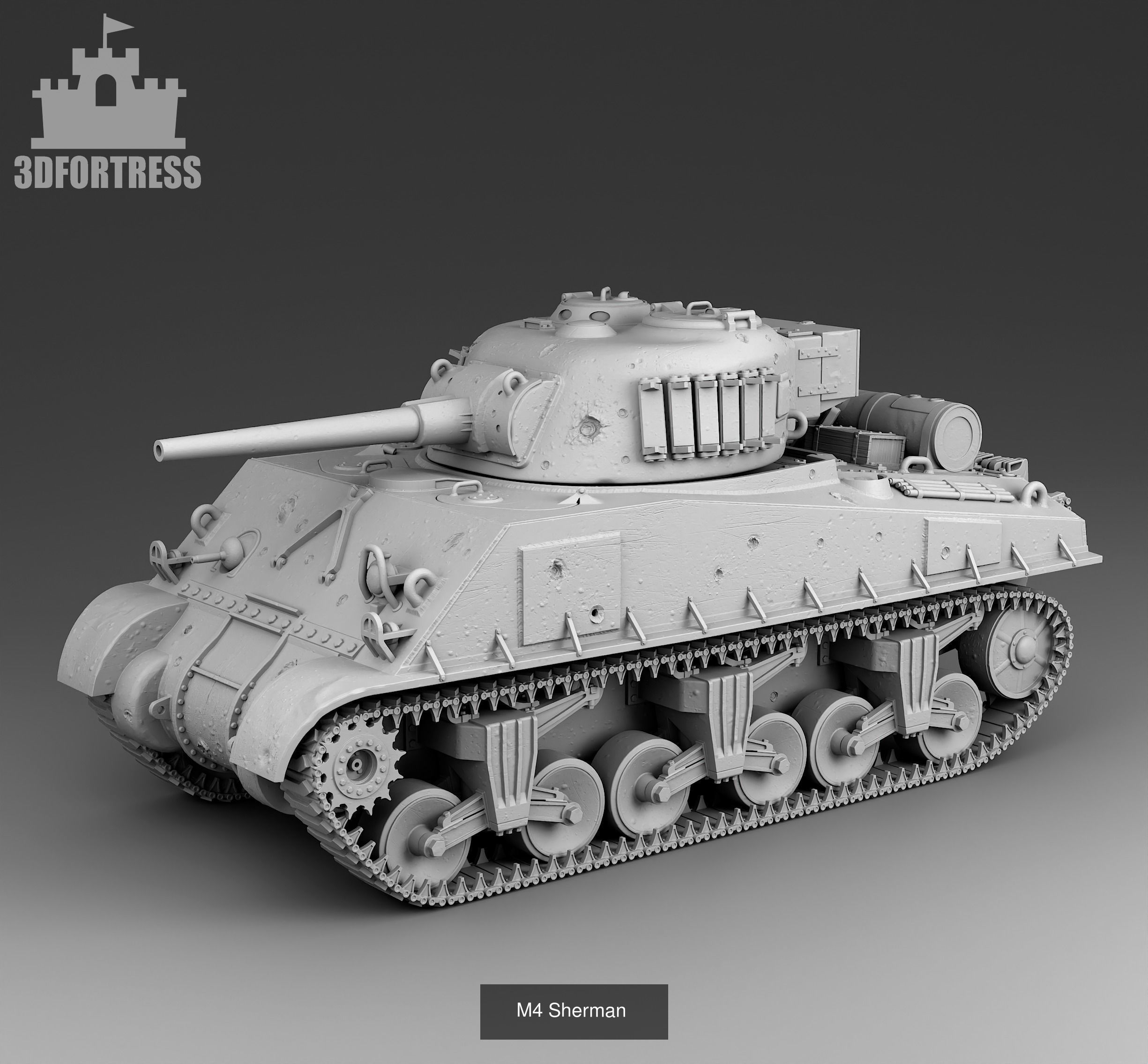 Tanks 1941-1945 - USA 3D Model Collection_4