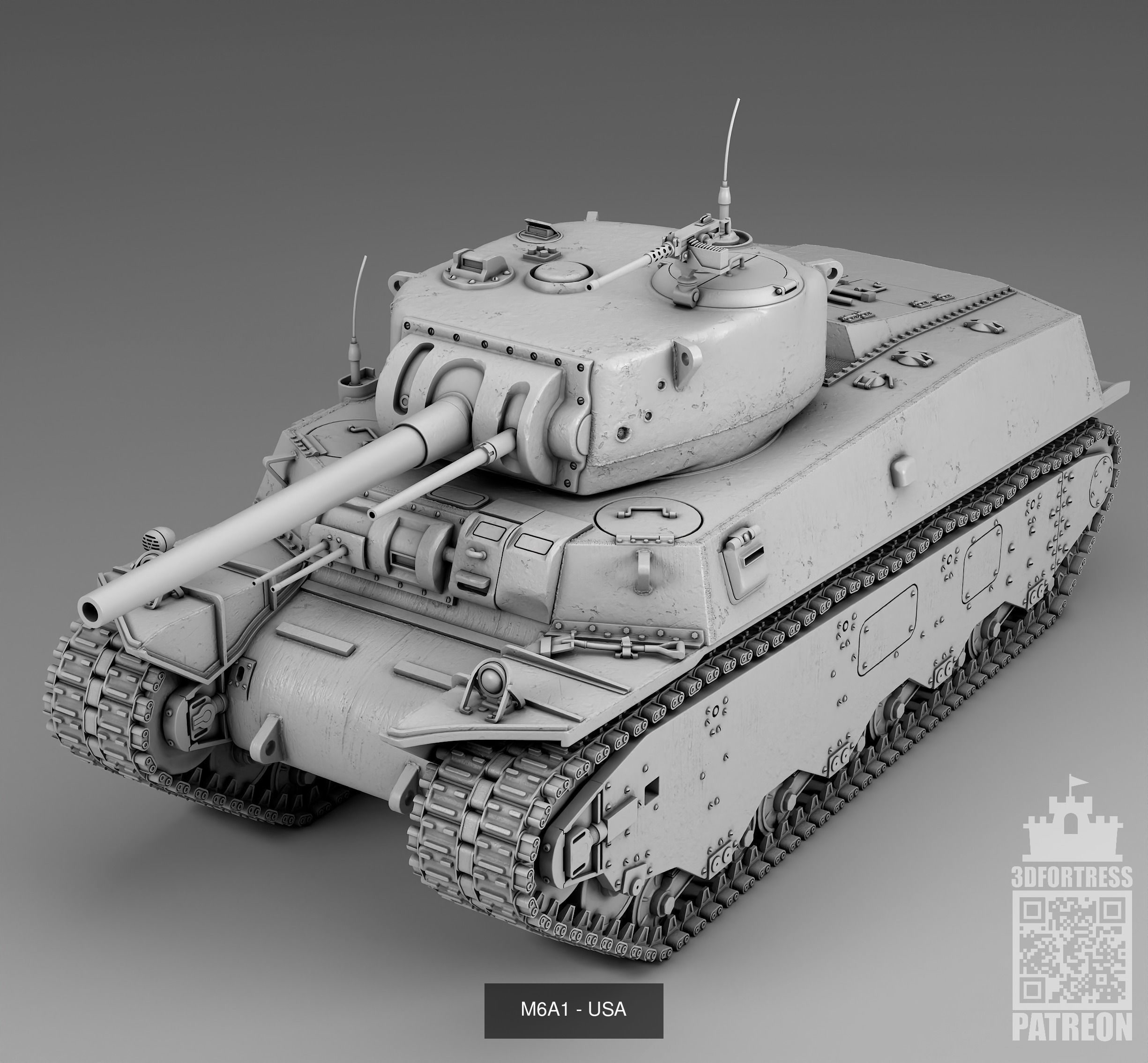 Tanks 1941-1945 - USA 3D Model Collection_1