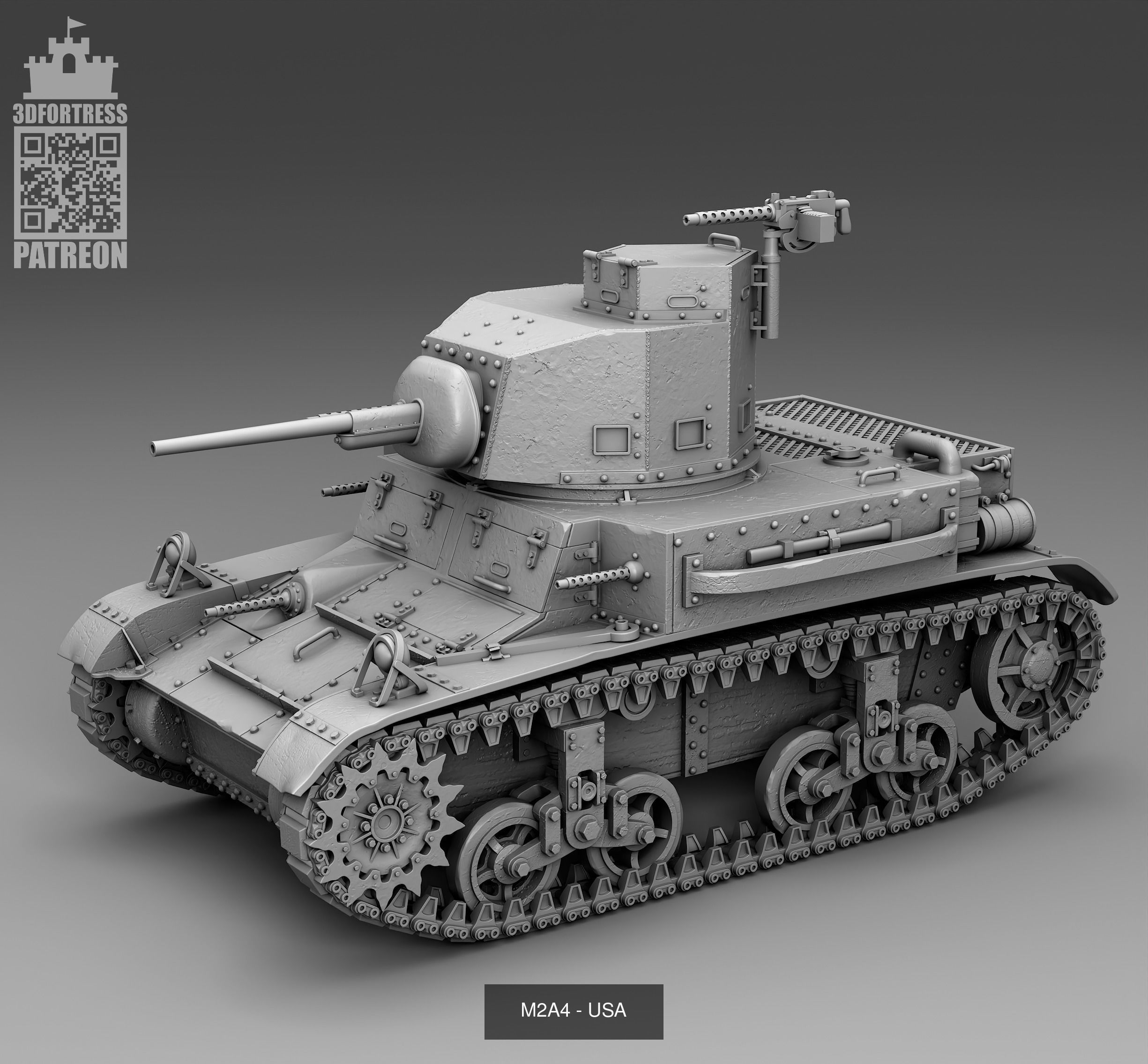 Tanks 1941-1945 - USA 3D Model Collection_7