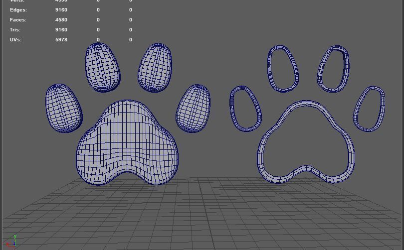 Dog Paw  3D model_4
