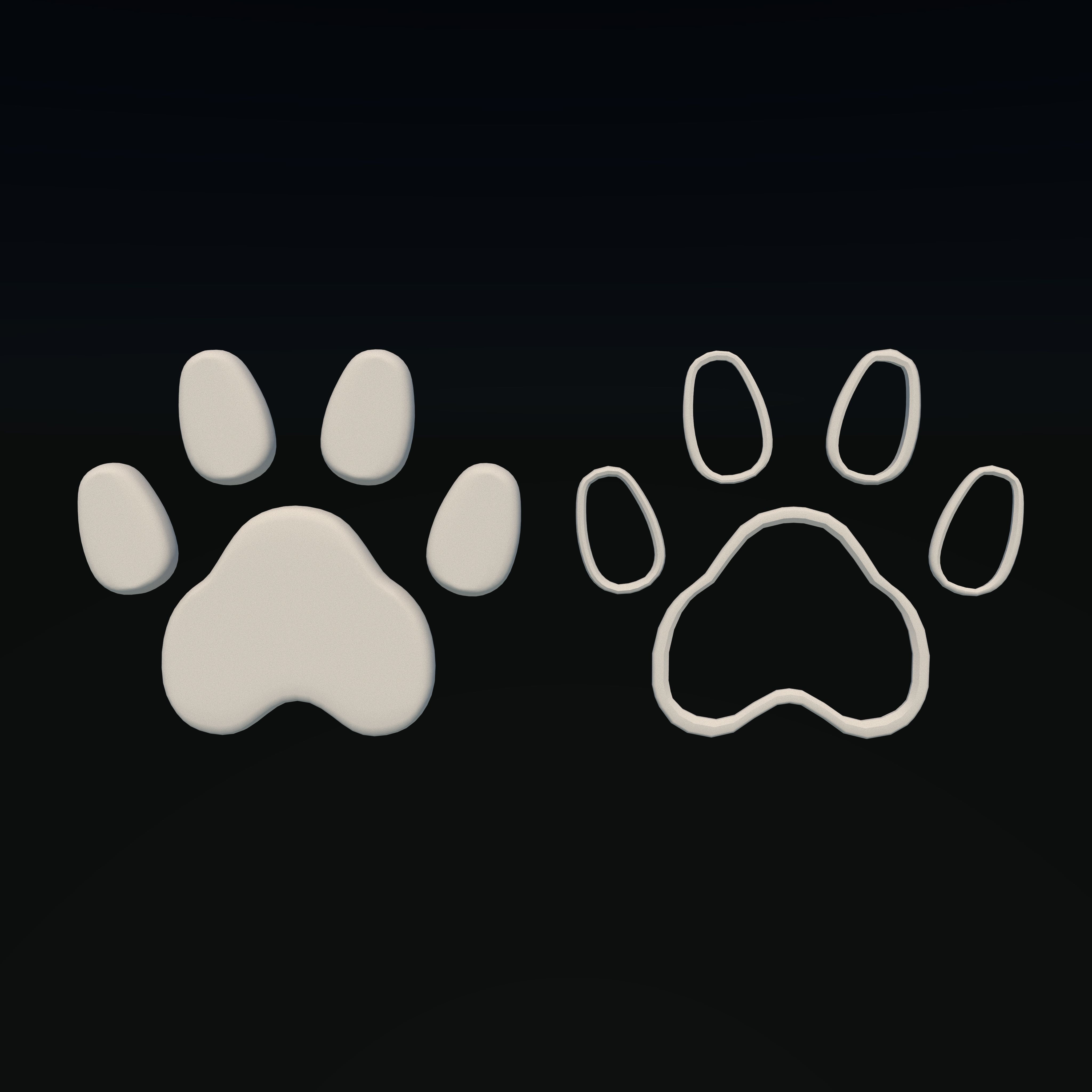 Dog Paw  3D model_7