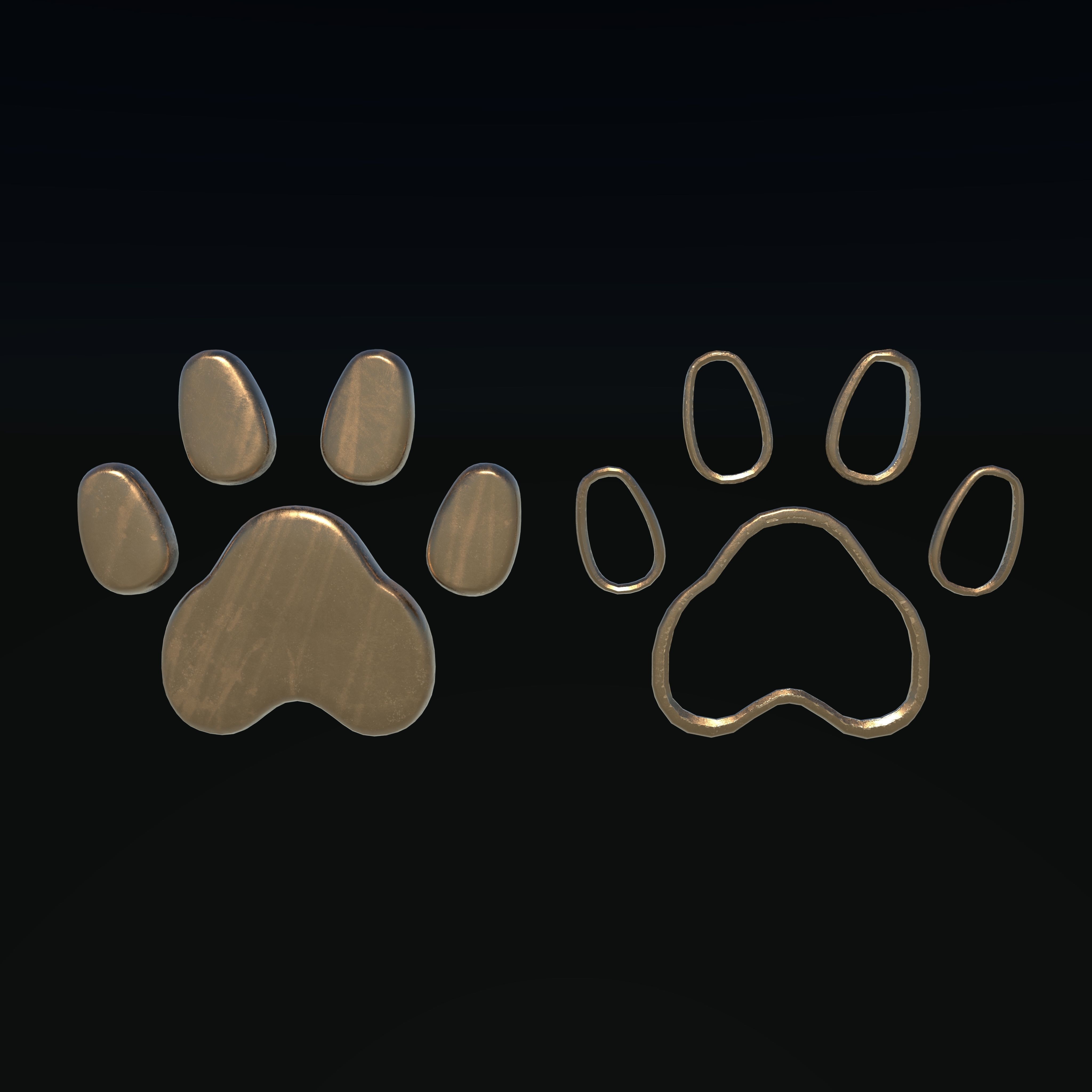 Dog Paw  3D model_1