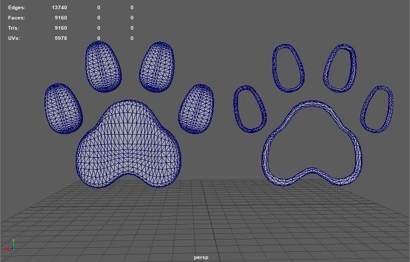 Dog Paw  3D model_5