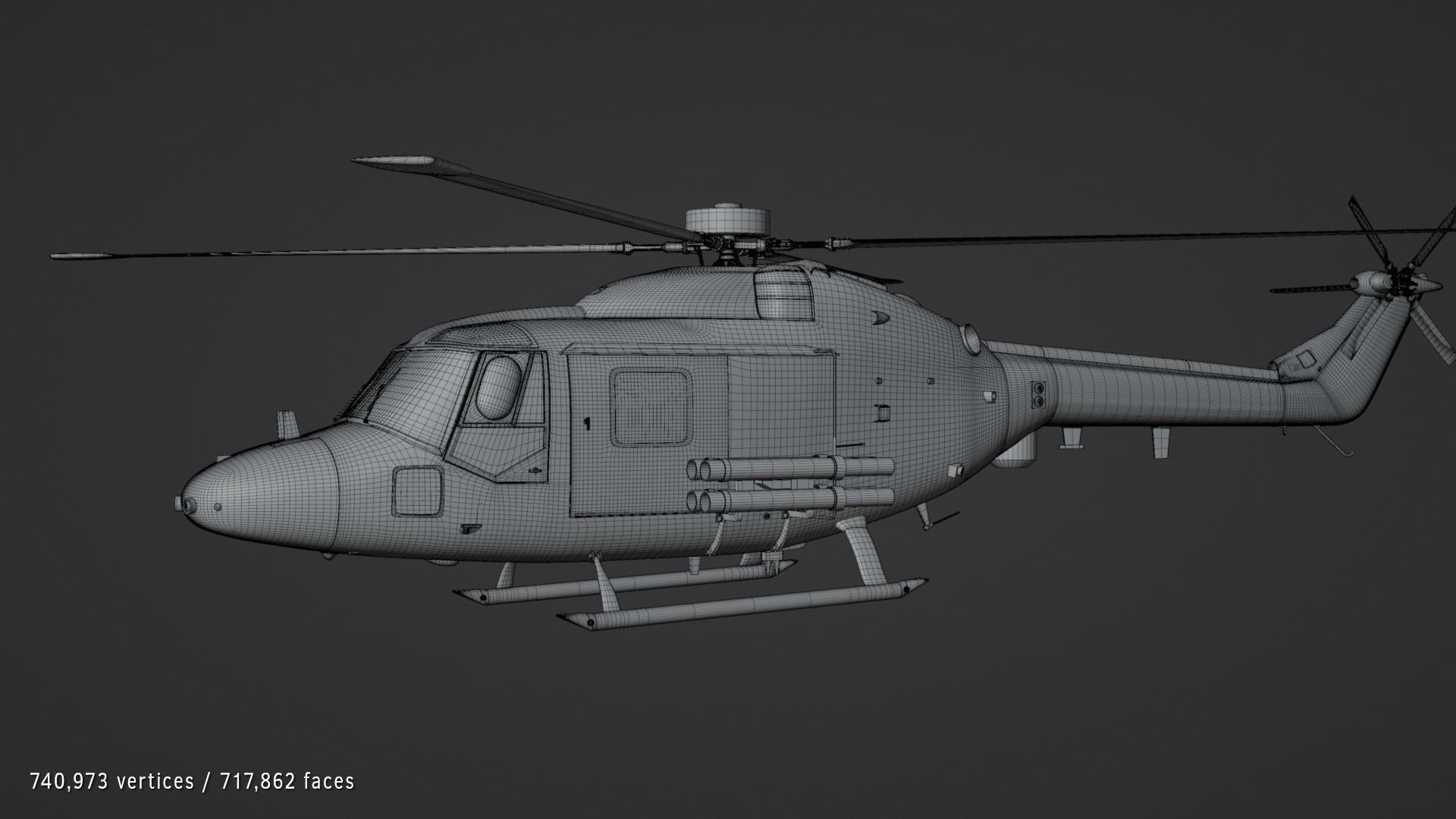 Westland Lynx AH7 3D model_5