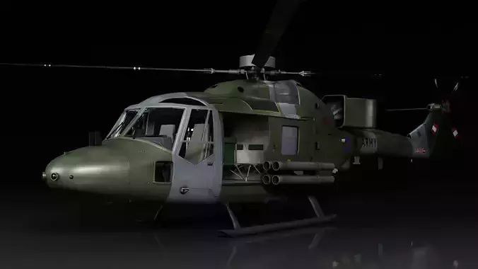 Westland Lynx AH7 3D model Westland Lynx AH7 3D model