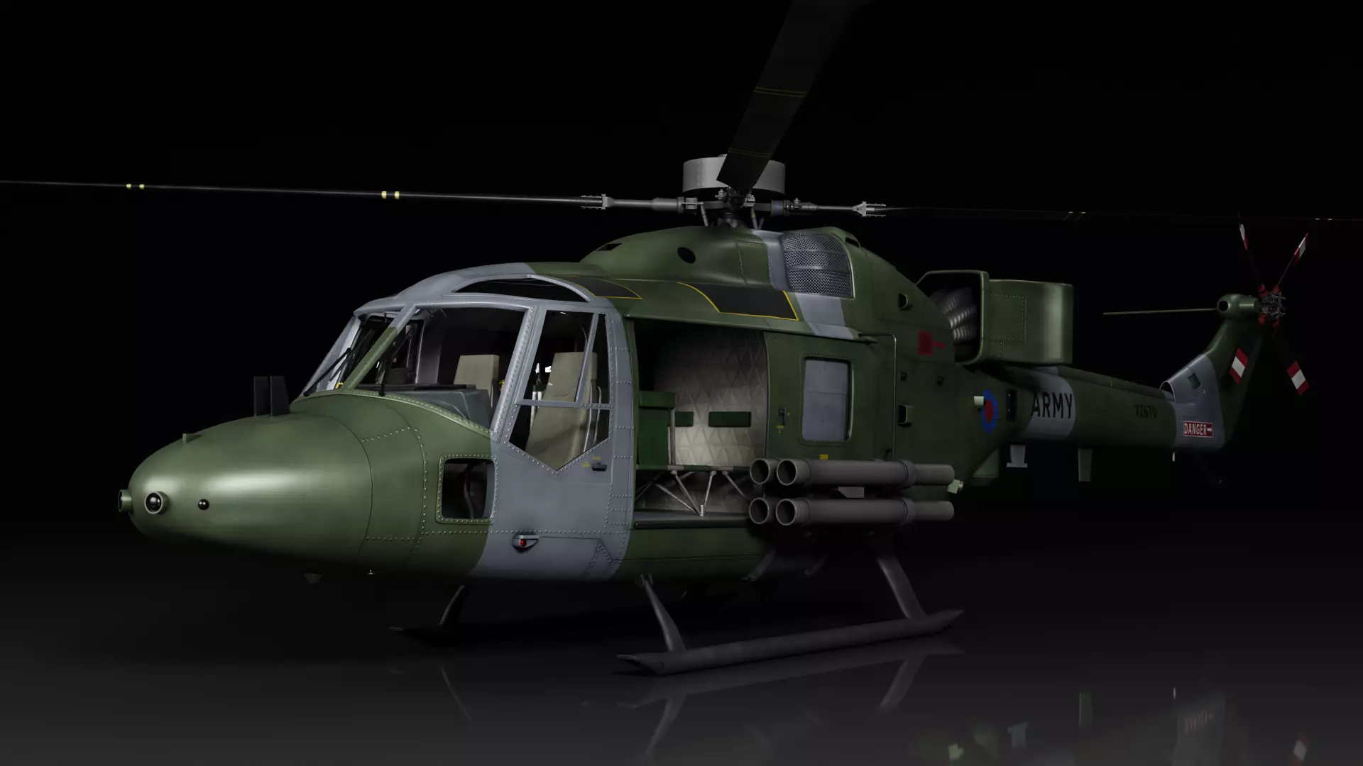 Westland Lynx AH7 3D model_0