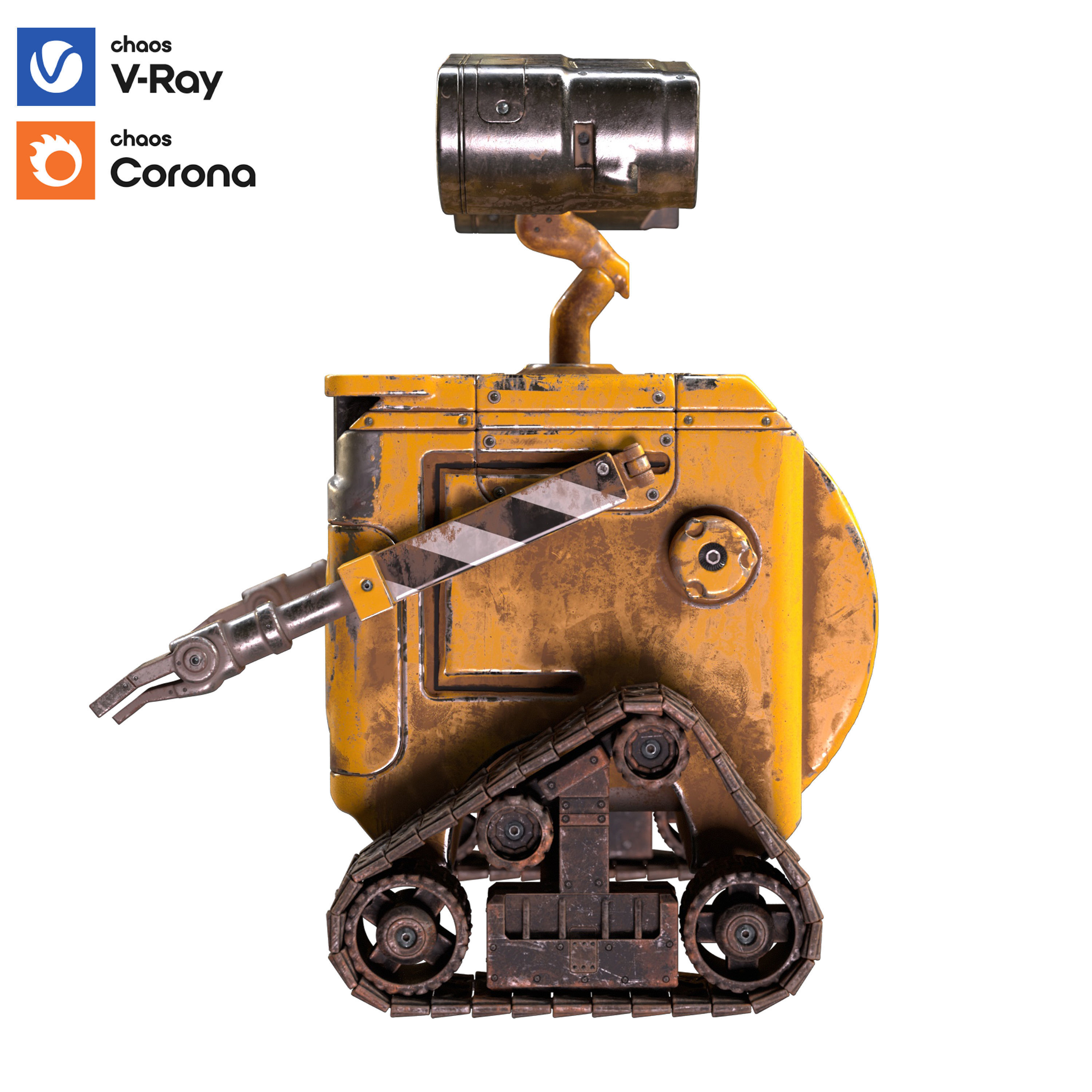 Wall E Robot 3D model_2
