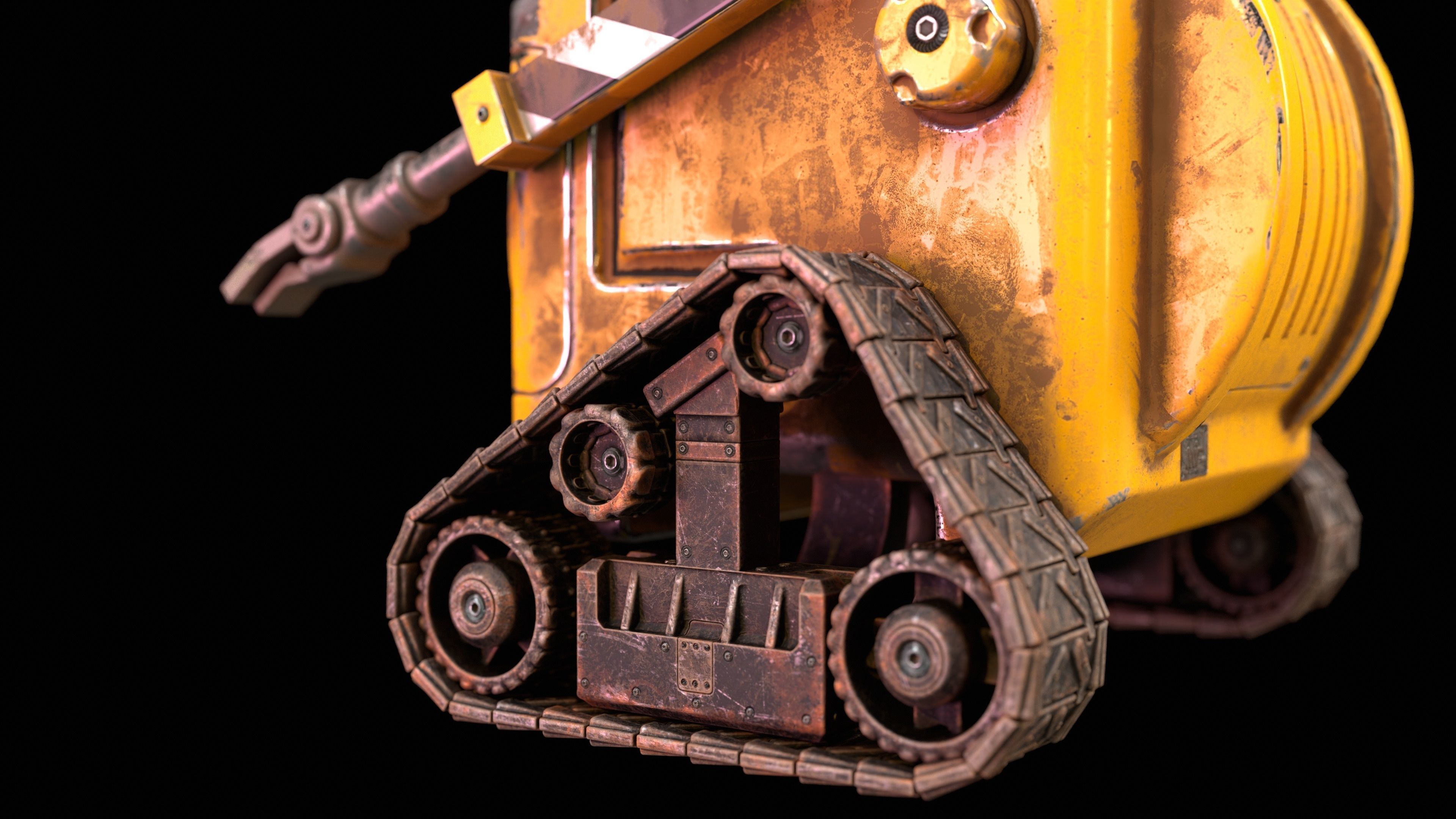 Wall E Robot 3D model_7