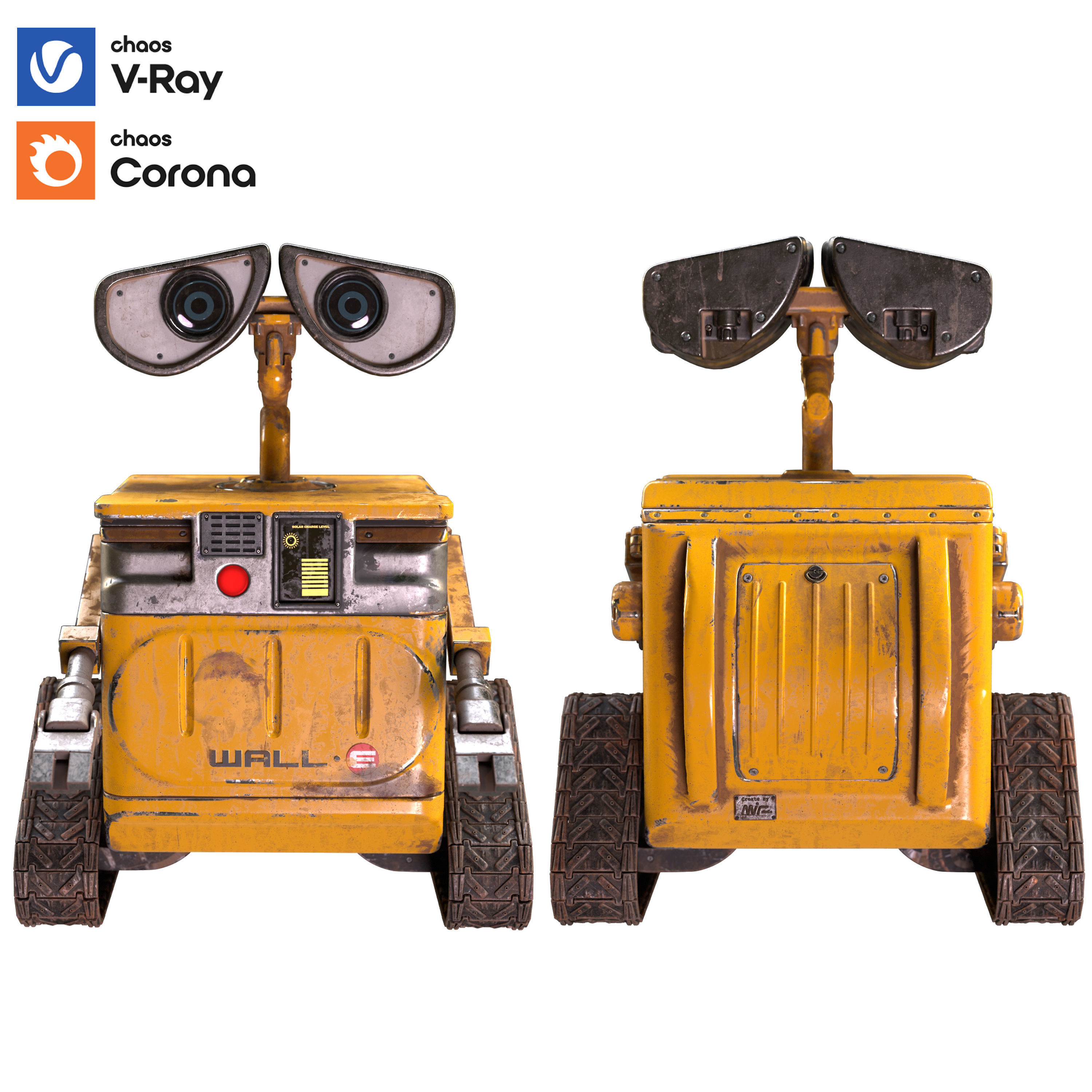 Wall E Robot 3D model_3