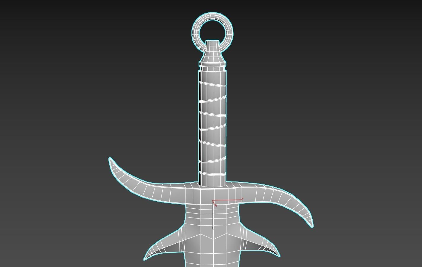 Jotun Ice Sword Low-poly 3D model_13