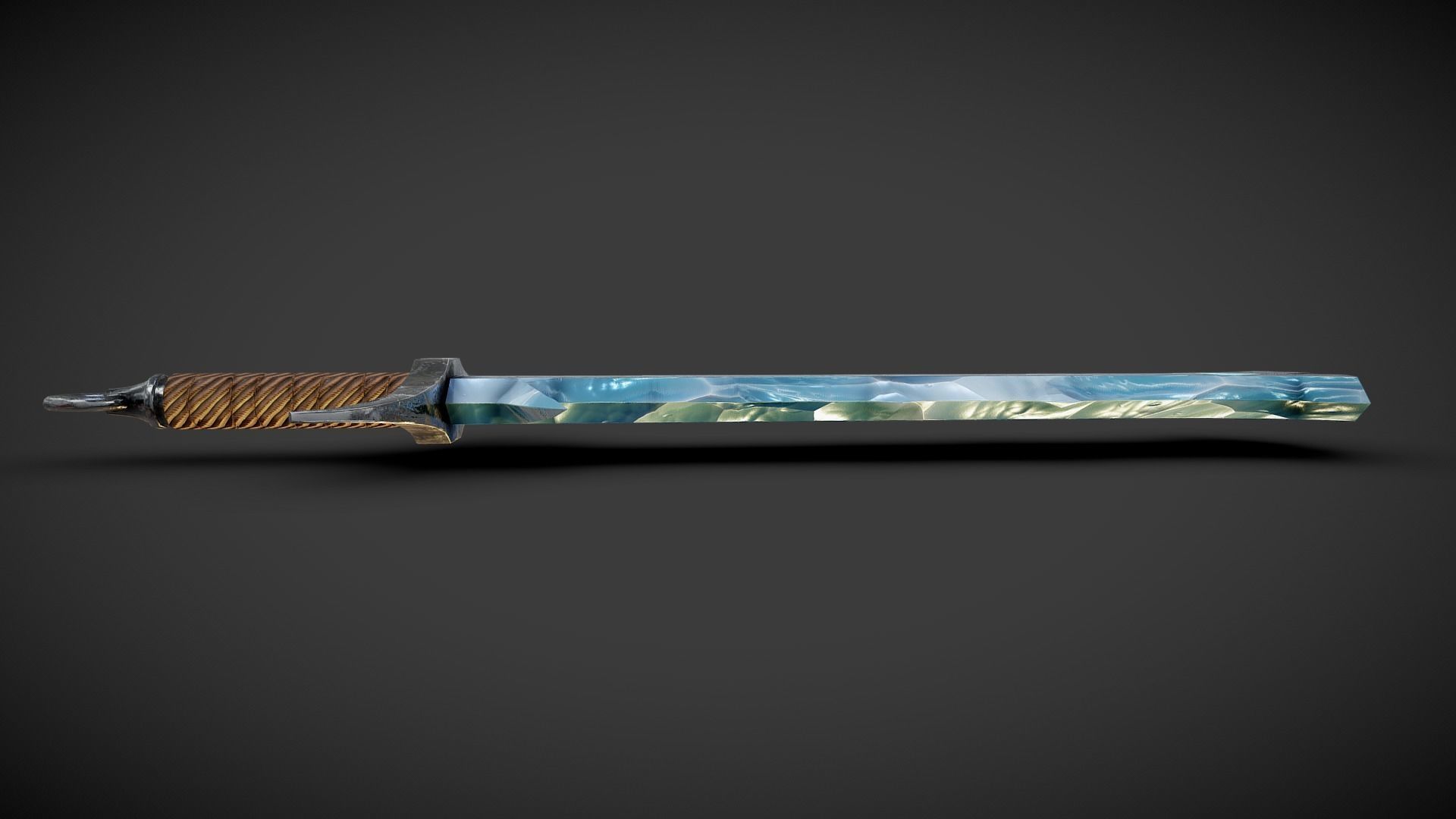 Jotun Ice Sword Low-poly 3D model_8
