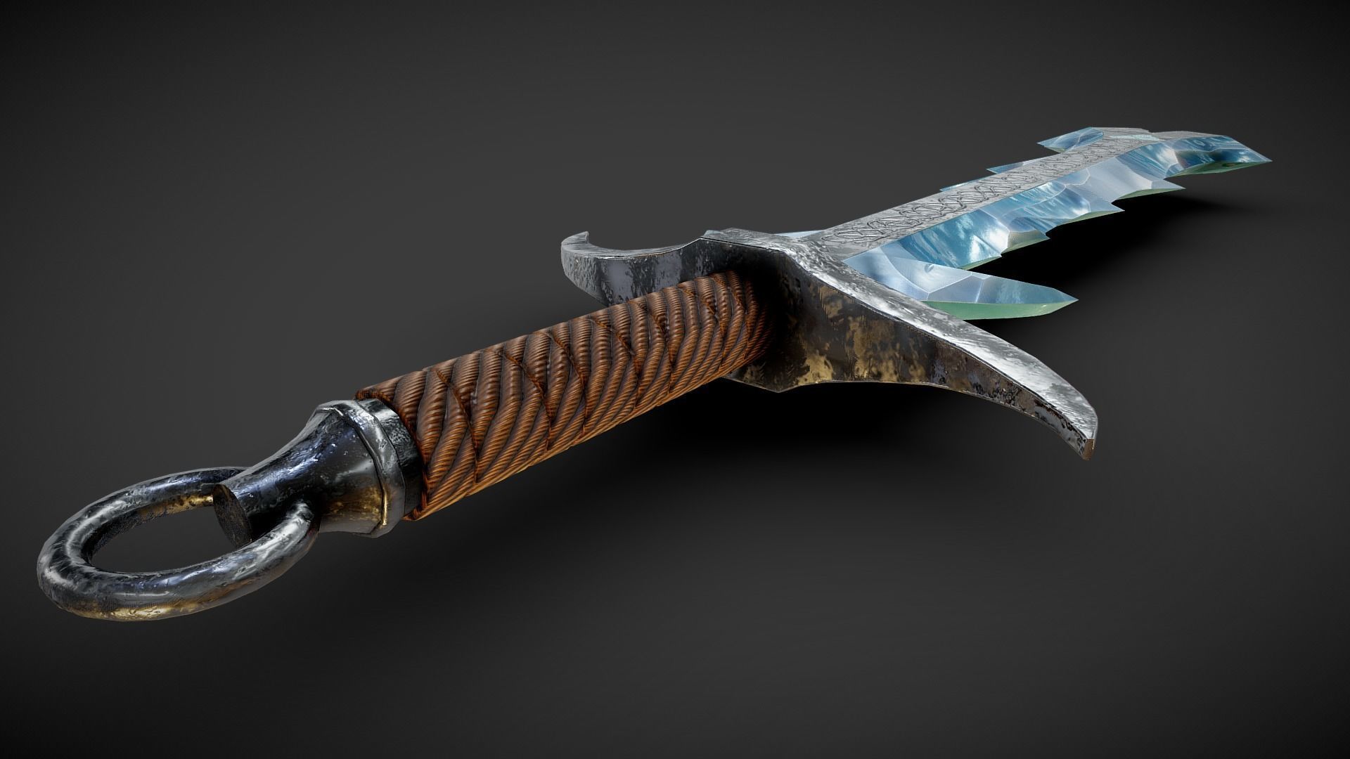 Jotun Ice Sword Low-poly 3D model_3