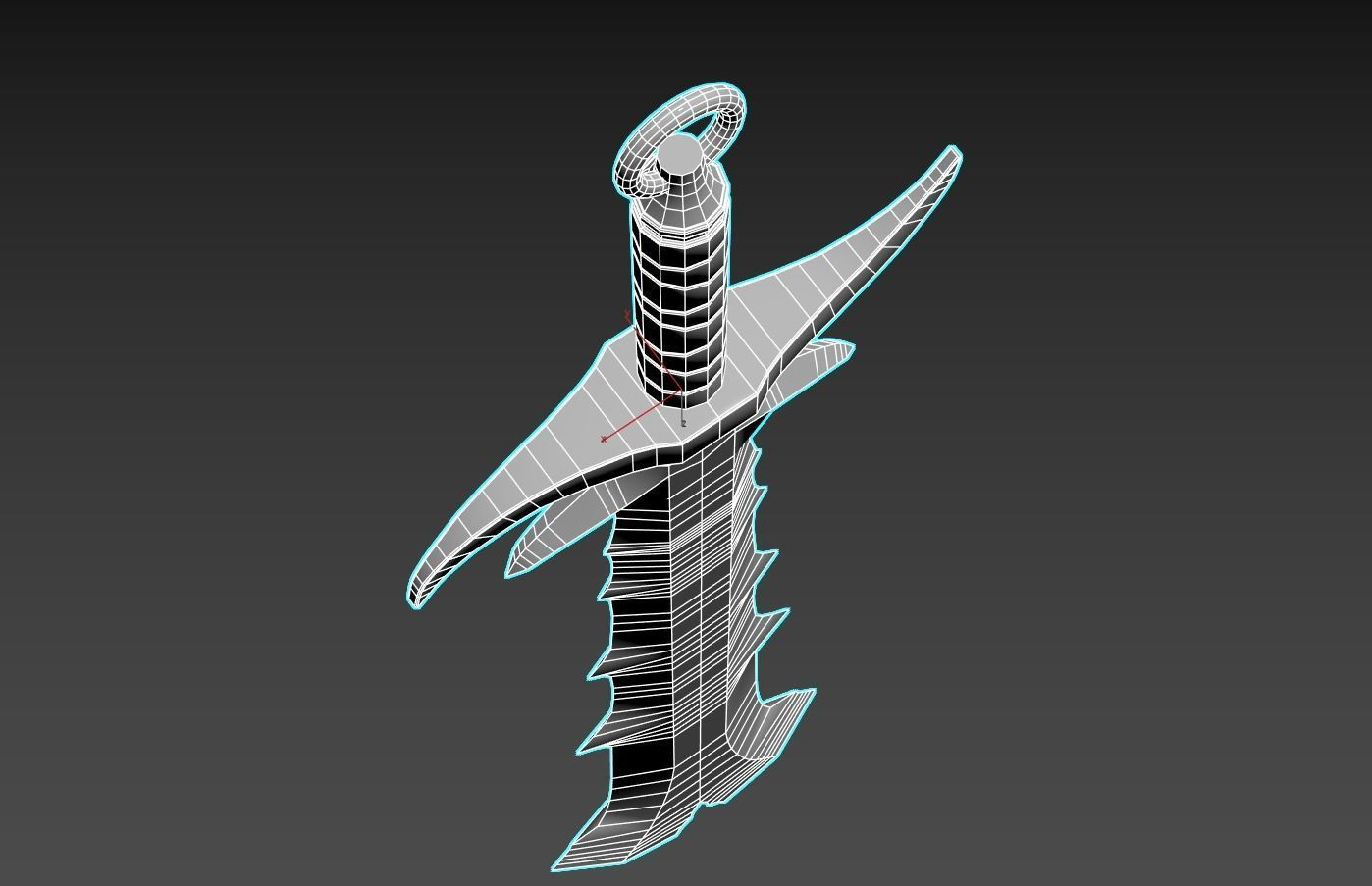 Jotun Ice Sword Low-poly 3D model_12
