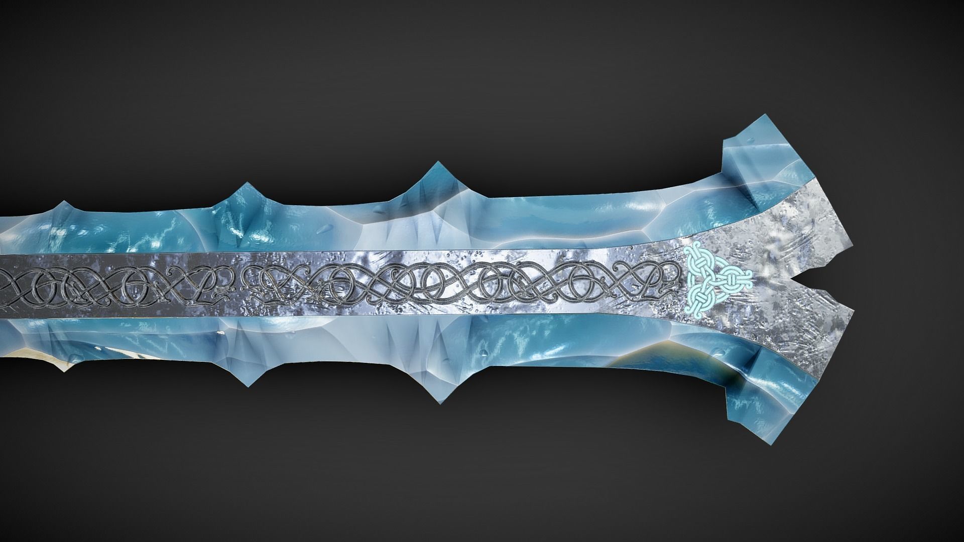 Jotun Ice Sword Low-poly 3D model_5