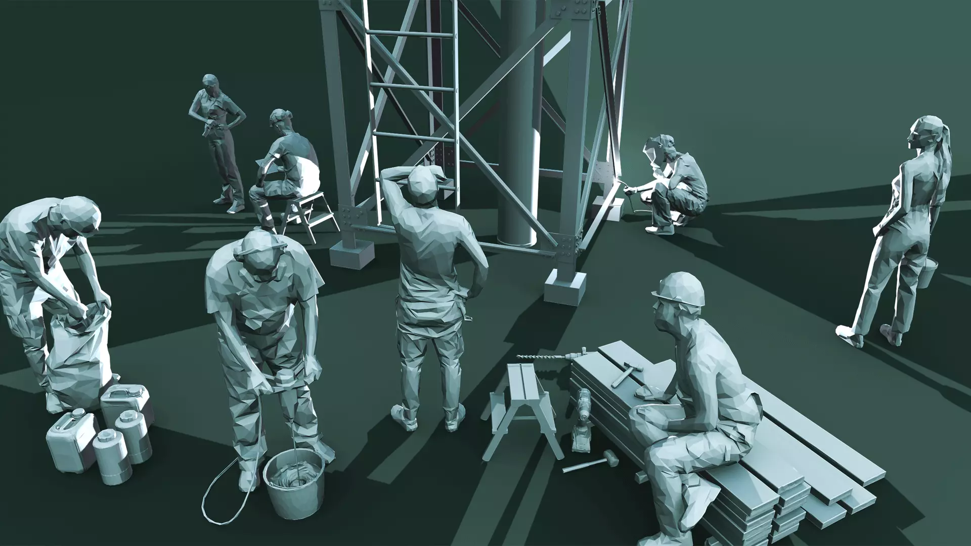 Construction Site 3D model_0