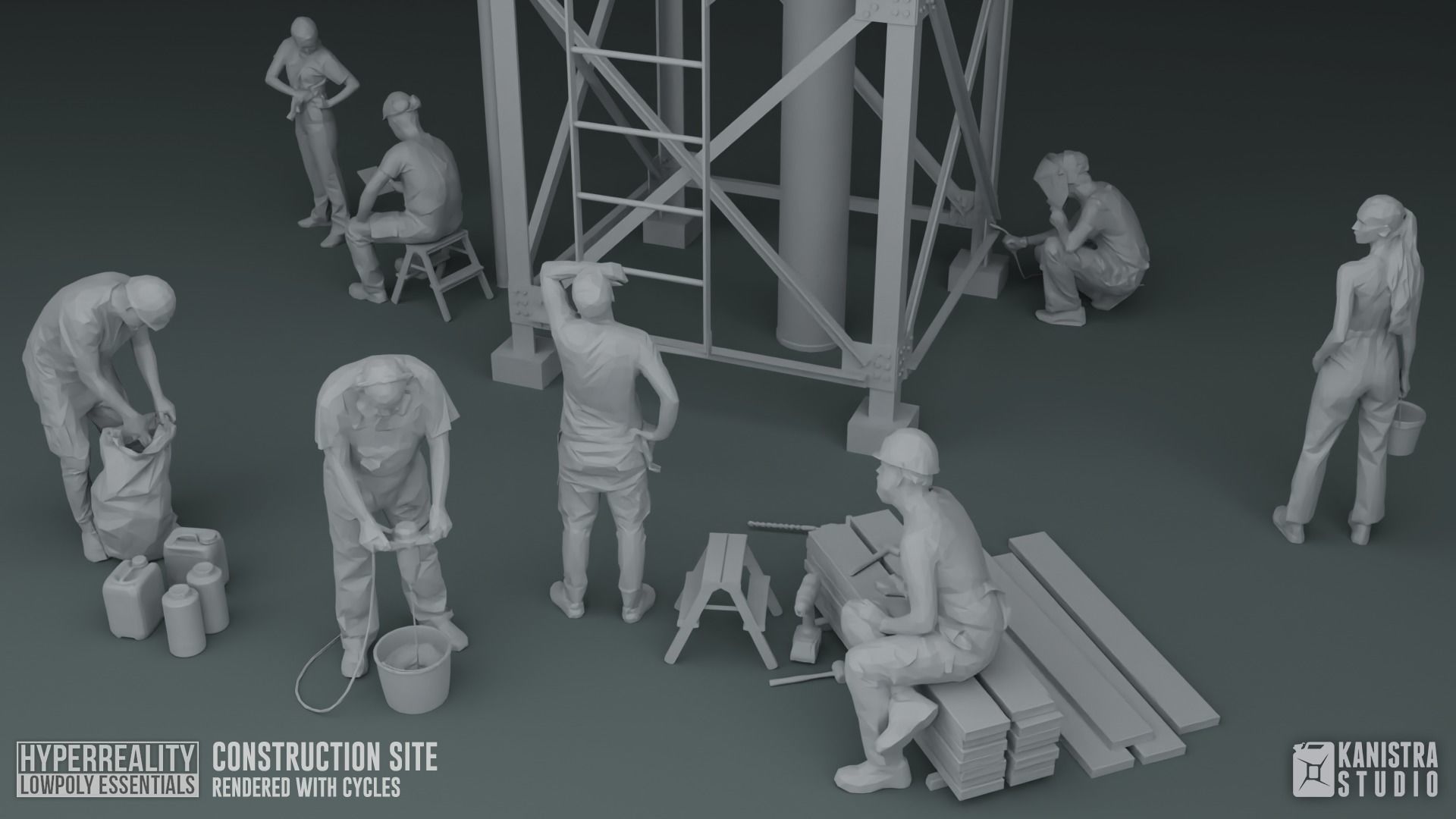 Construction Site 3D model_1