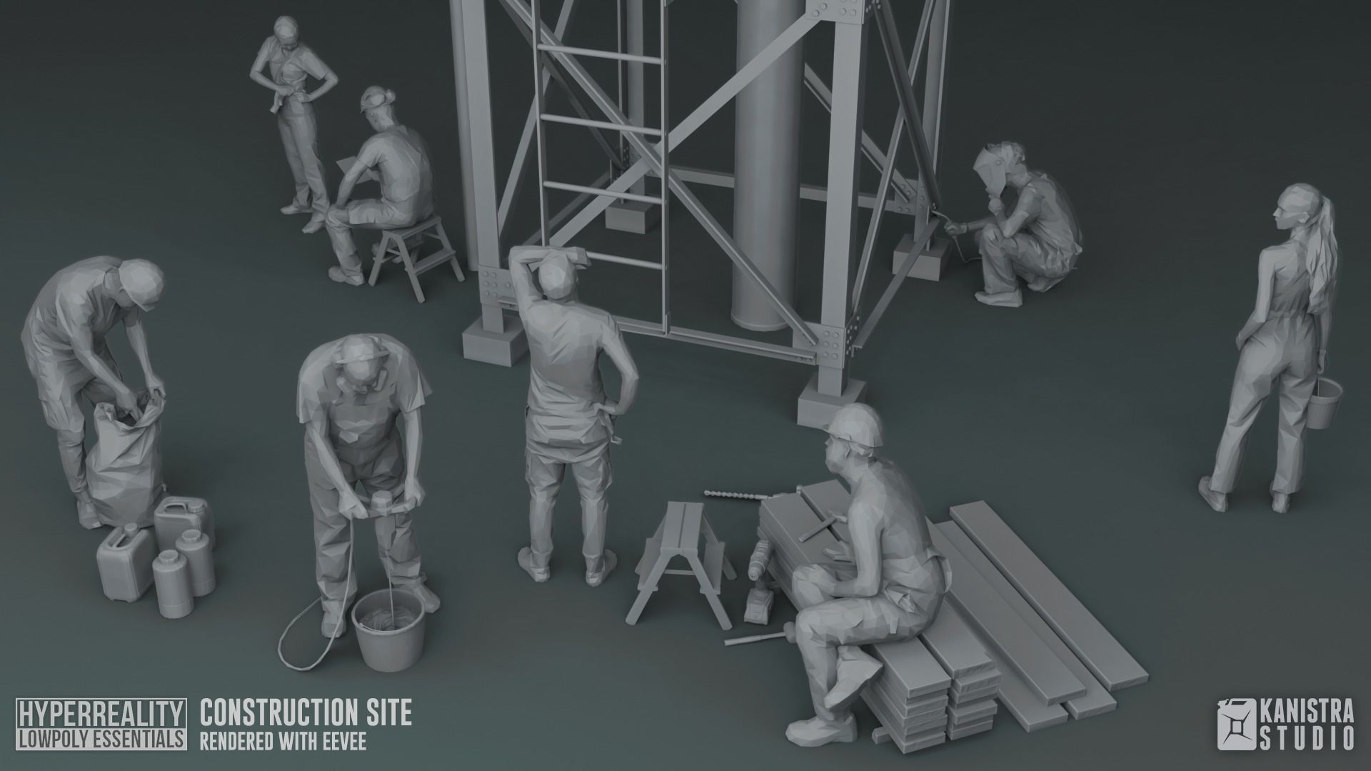 Construction Site 3D model_2