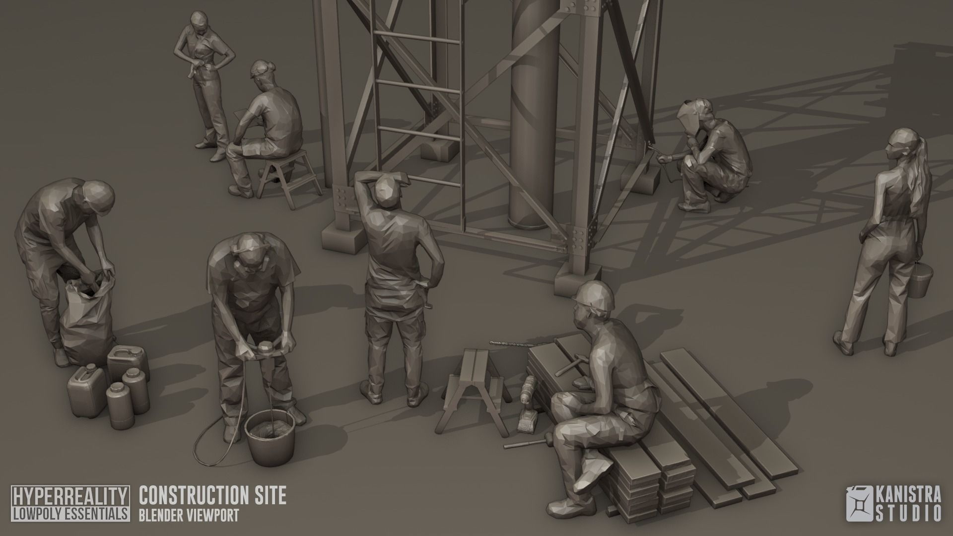 Construction Site 3D model_3