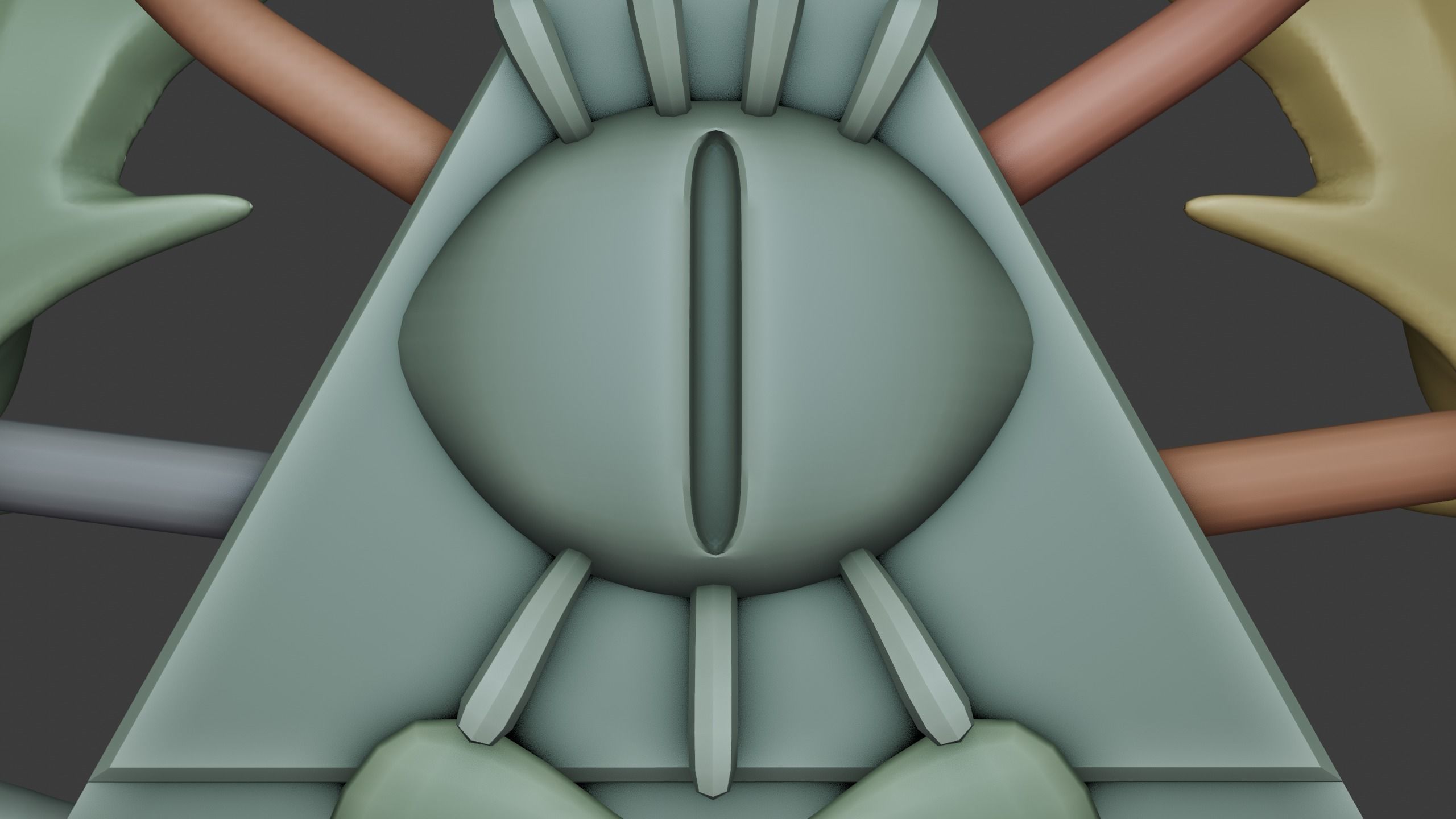 ornamental statue of Bill Cipher 3D print model_4