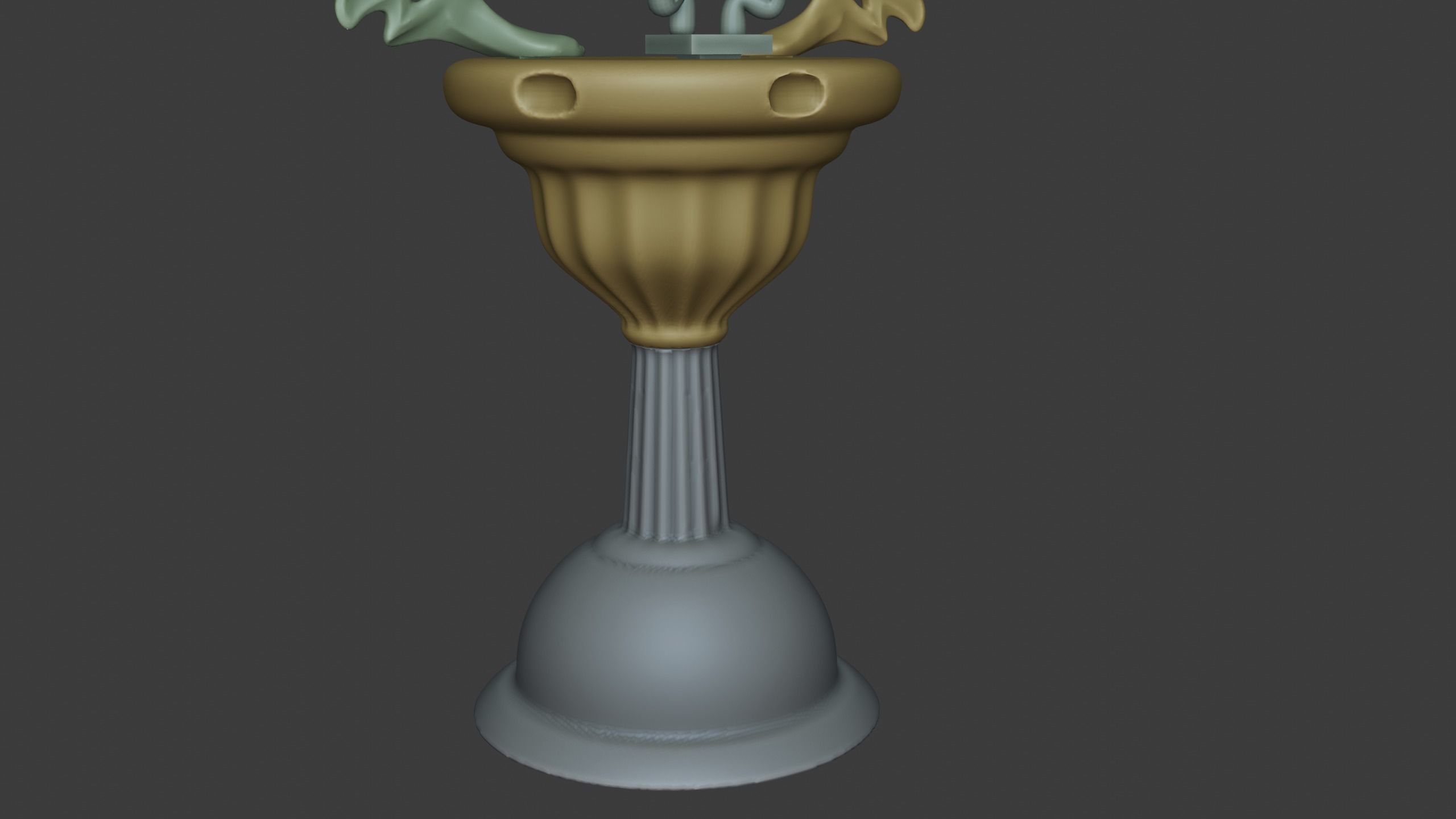 ornamental statue of Bill Cipher 3D print model_3