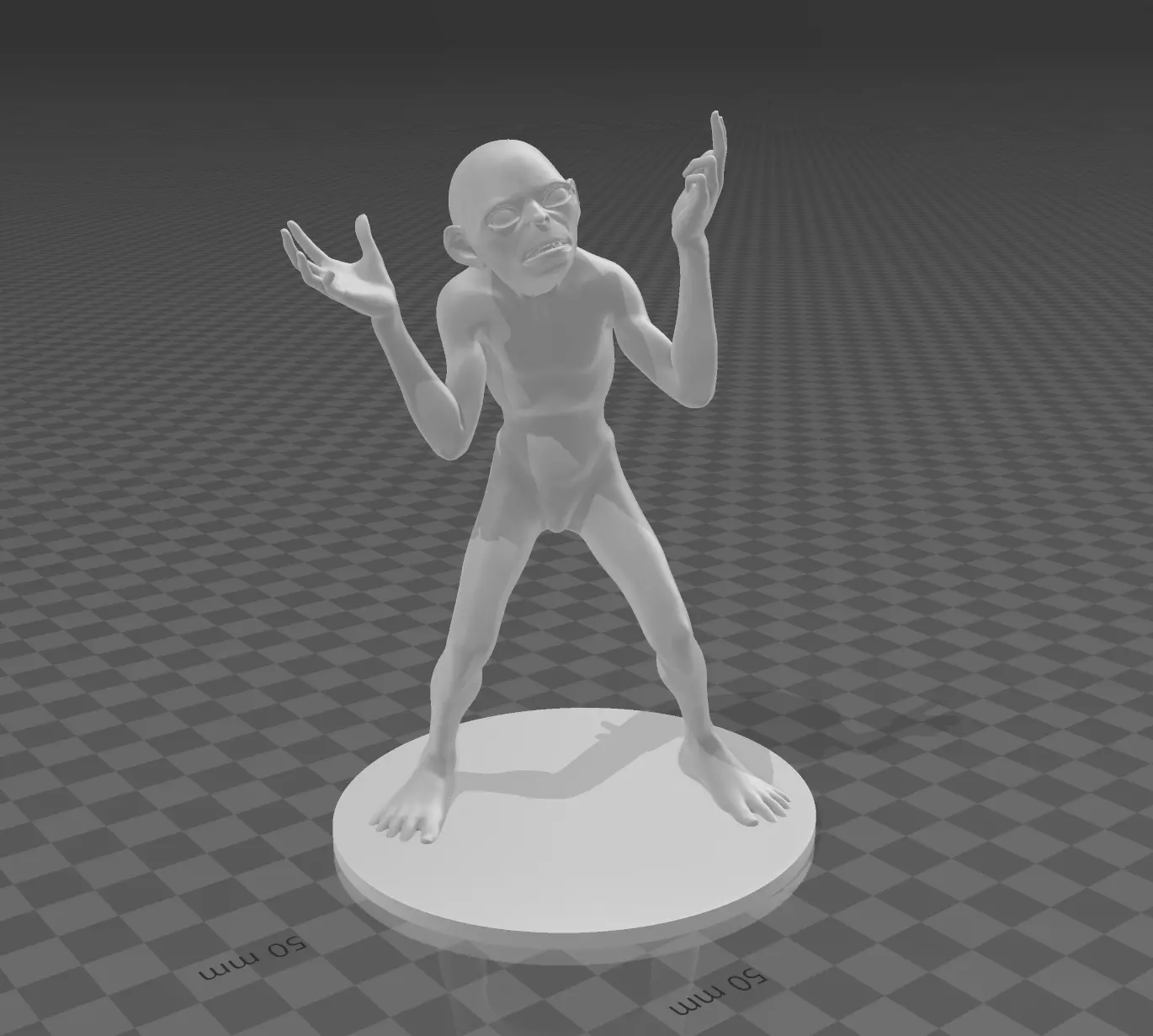 Gollum Smeagol 3D print model_4